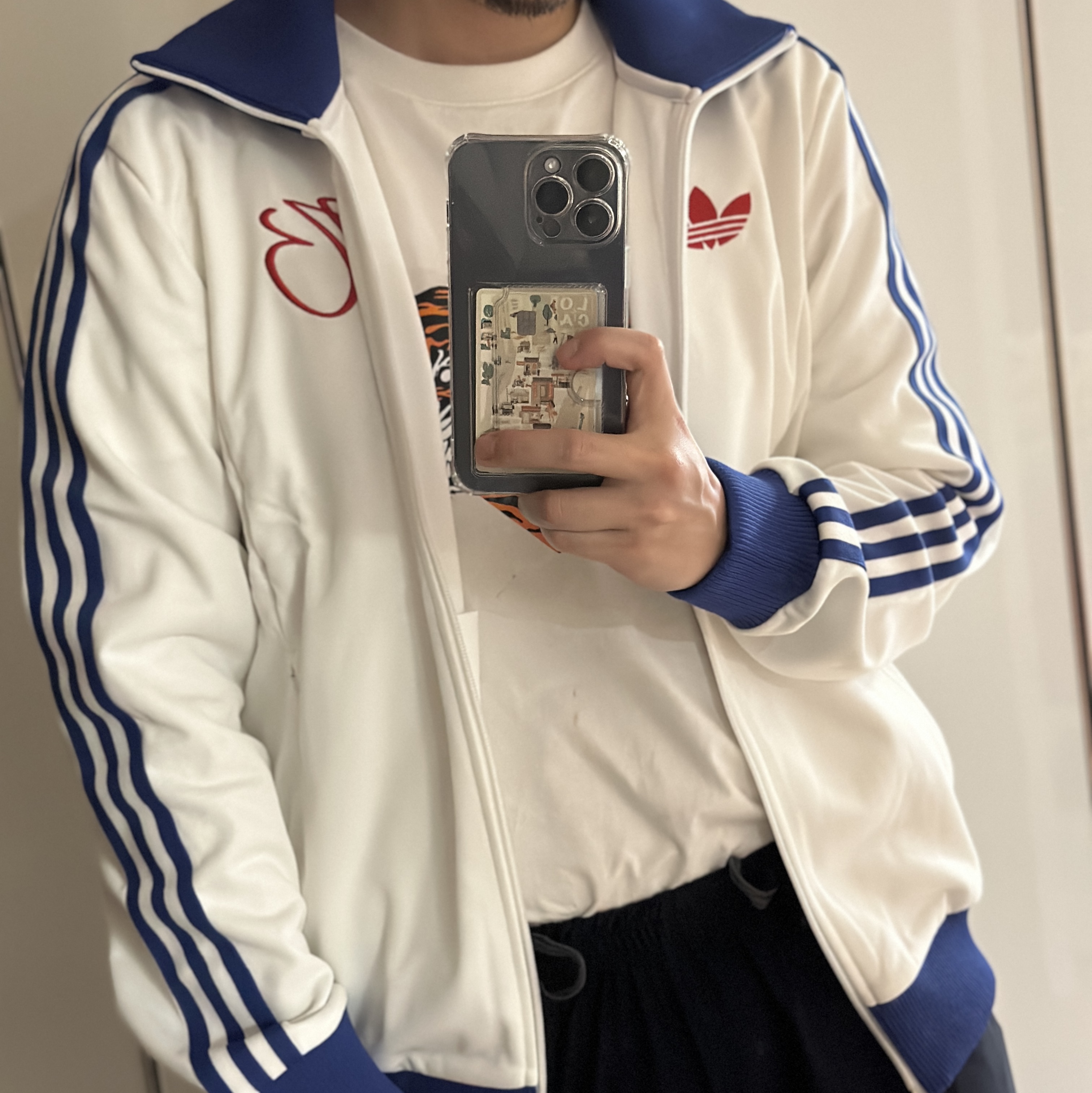 Adidas Jude Bellingham Sports Jacket White - KR Sizing 착용 스타일 - 1