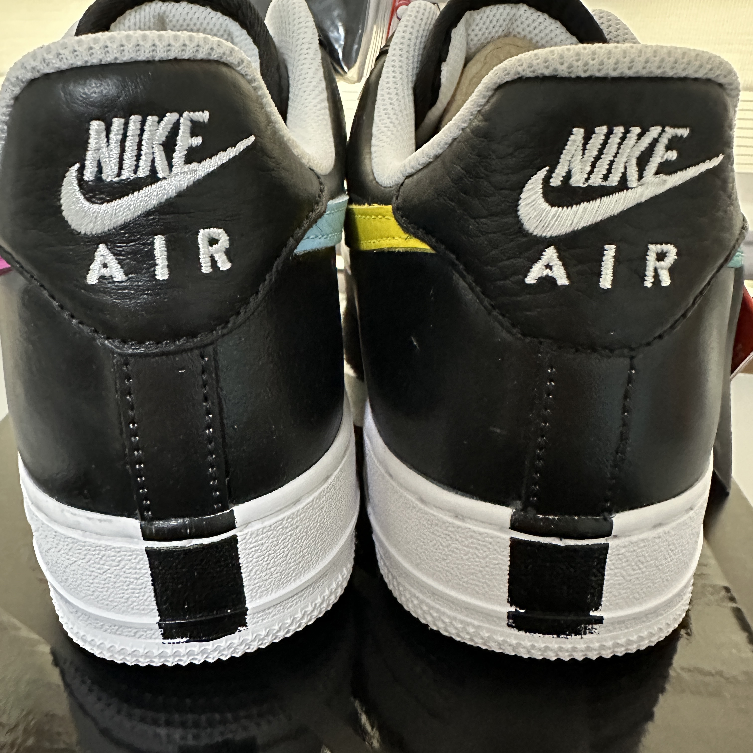 Nike x Peaceminusone Air Force 1 Low Para-Noise 3.0 Black and Multicolor 착용 스타일 - 5