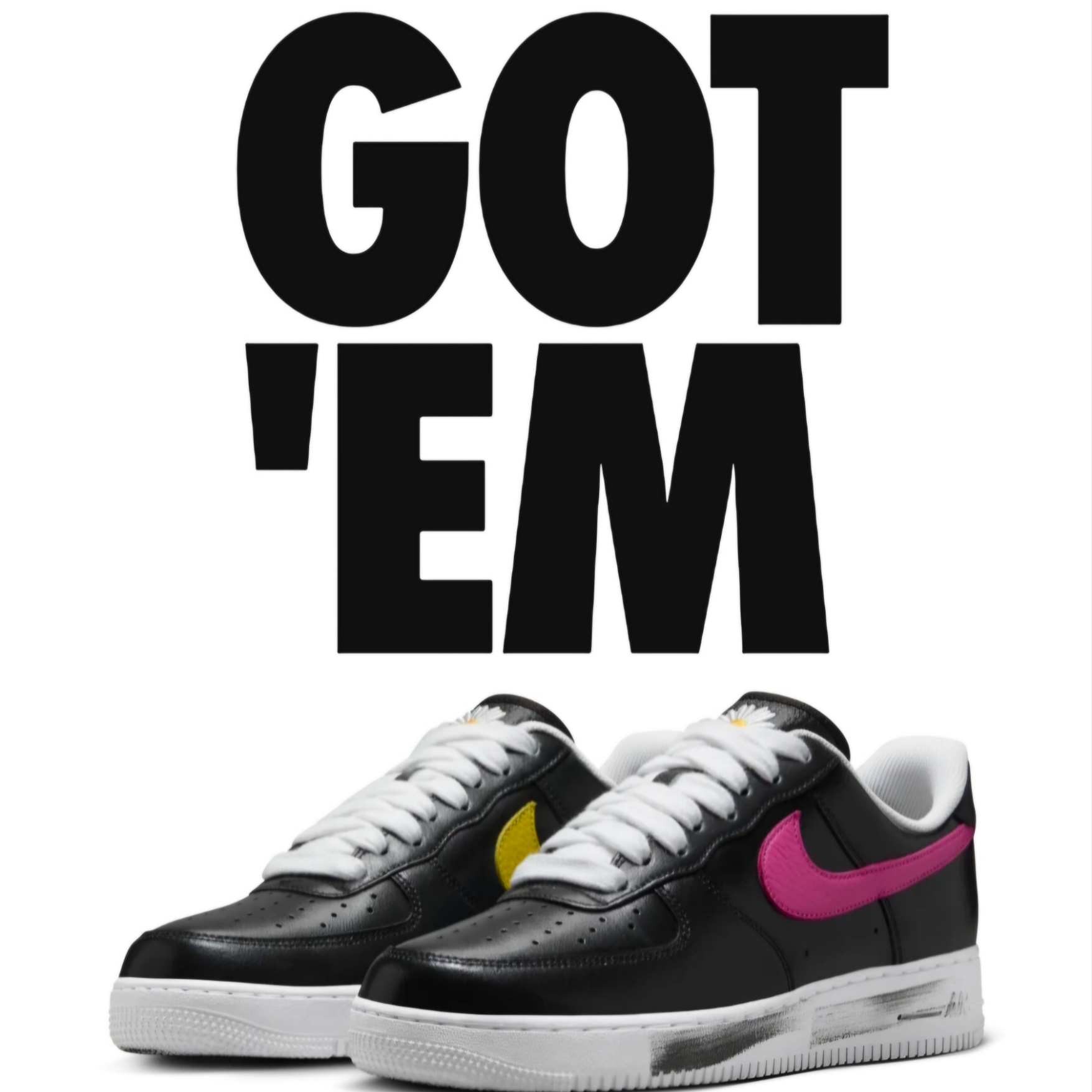 Nike x Peaceminusone Air Force 1 Low Para-Noise 3.0 Black and Multicolor 착용 스타일