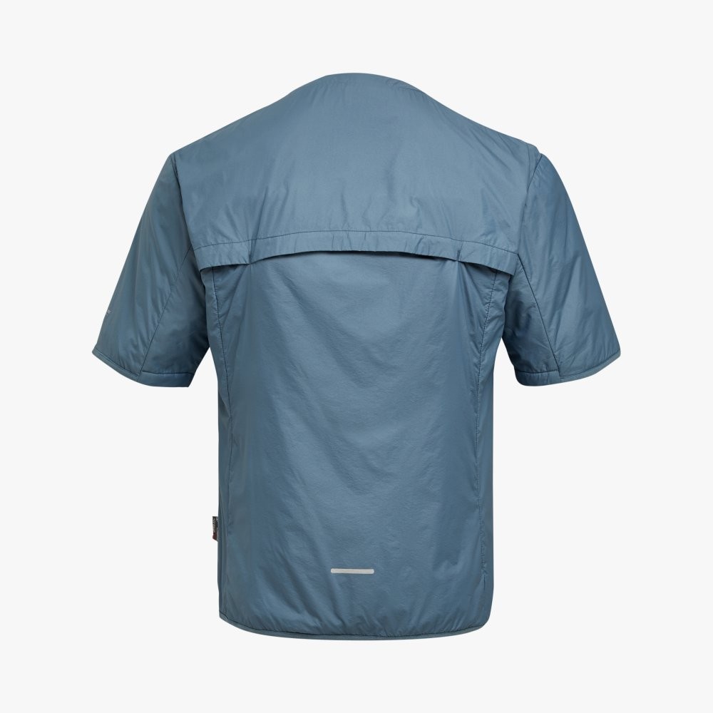 PRO-SPECS Short Sleeve Padded Cover-Up 2.0 Running Jacket Greyish Blue 상세 이미지 2