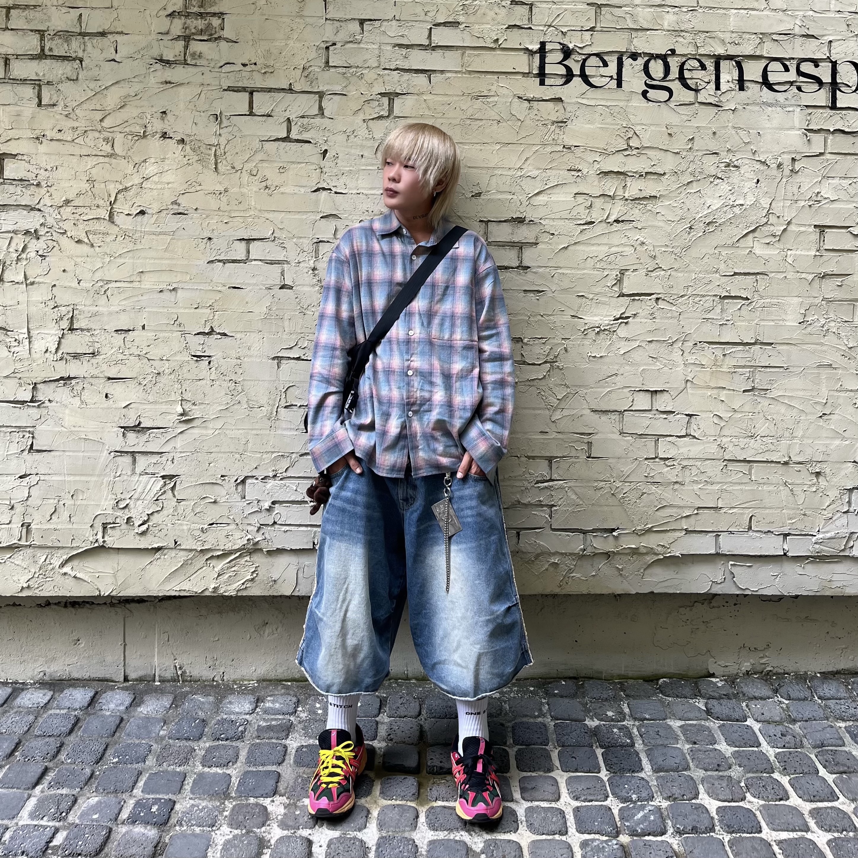 Asics x Andersson Bell Gel-Sonoma 15-50 Bright Rose Evergreen 착용 스타일 - 1