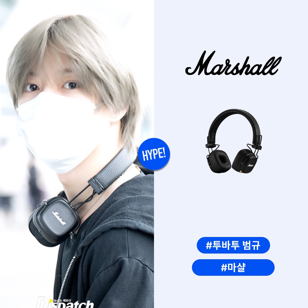 Marshall Major IV Black (Korean Ver.), Marshall Major V Black (Korean Ver.) 착용 스타일 - 1