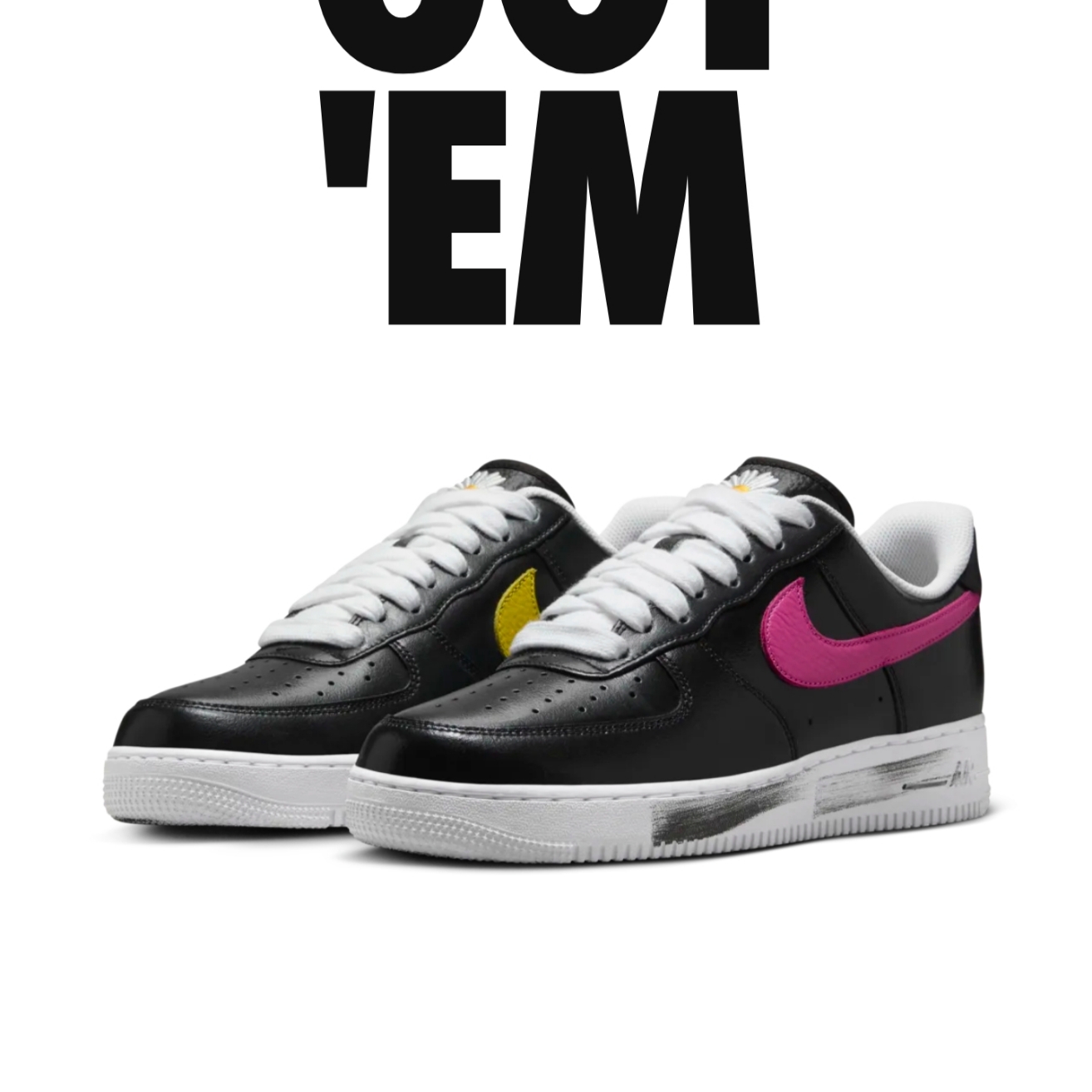 Nike x Peaceminusone Air Force 1 Low Para-Noise 3.0 Black and Multicolor 착용 스타일