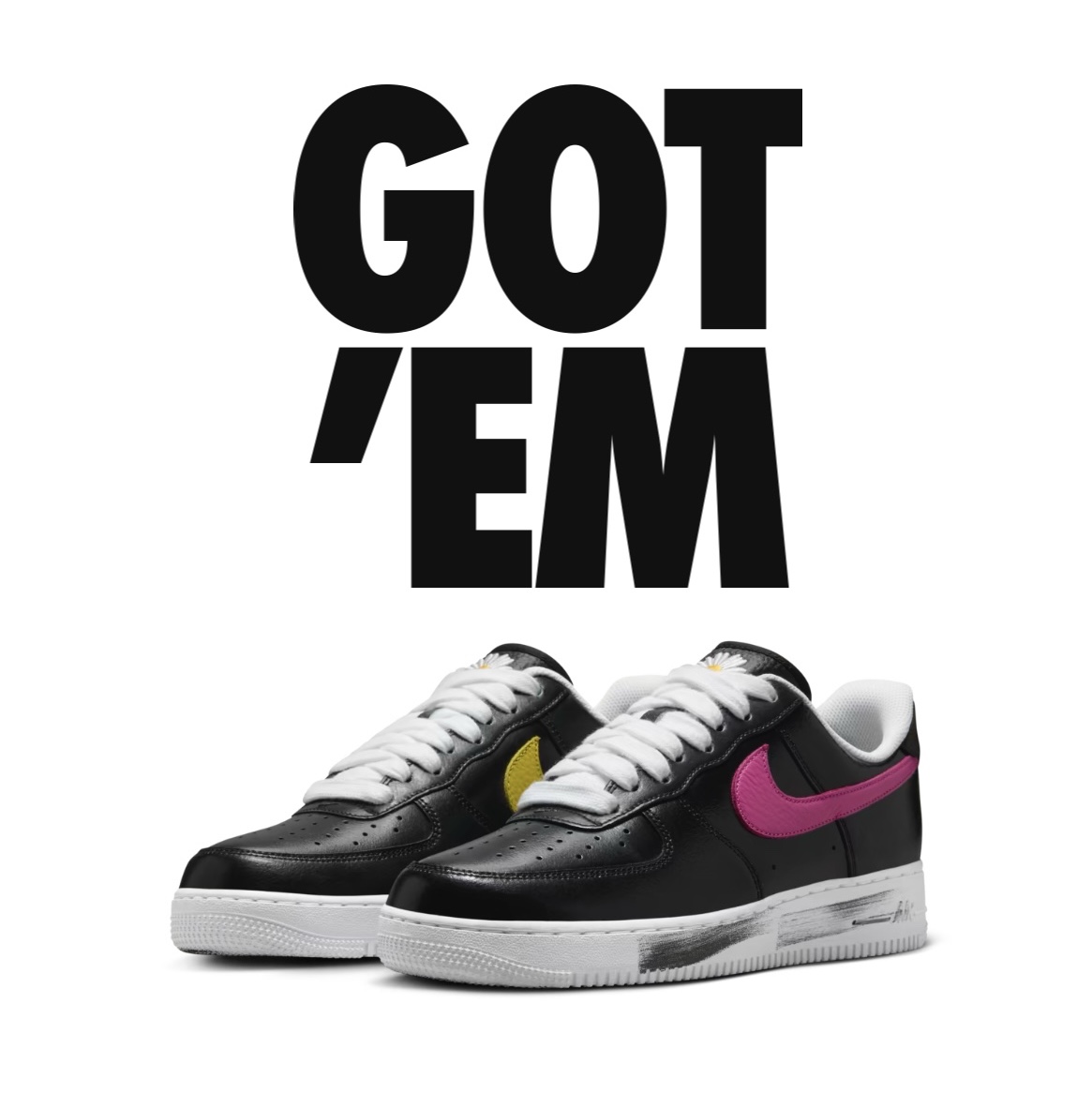 Nike x Peaceminusone Air Force 1 Low Para-Noise 3.0 Black and Multicolor 착용 스타일