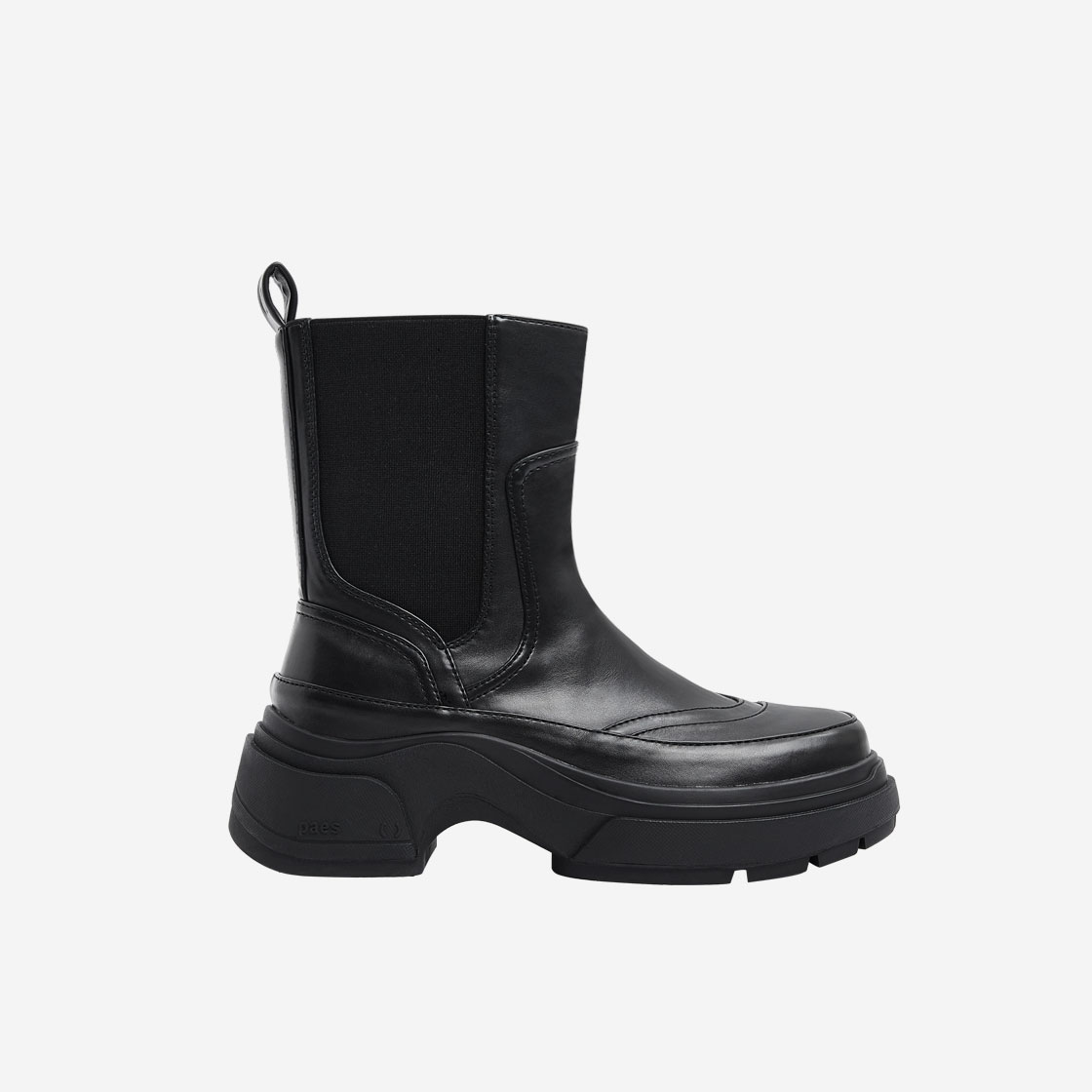 paes-09-BLK PAES Layer Chelsea Boots Black