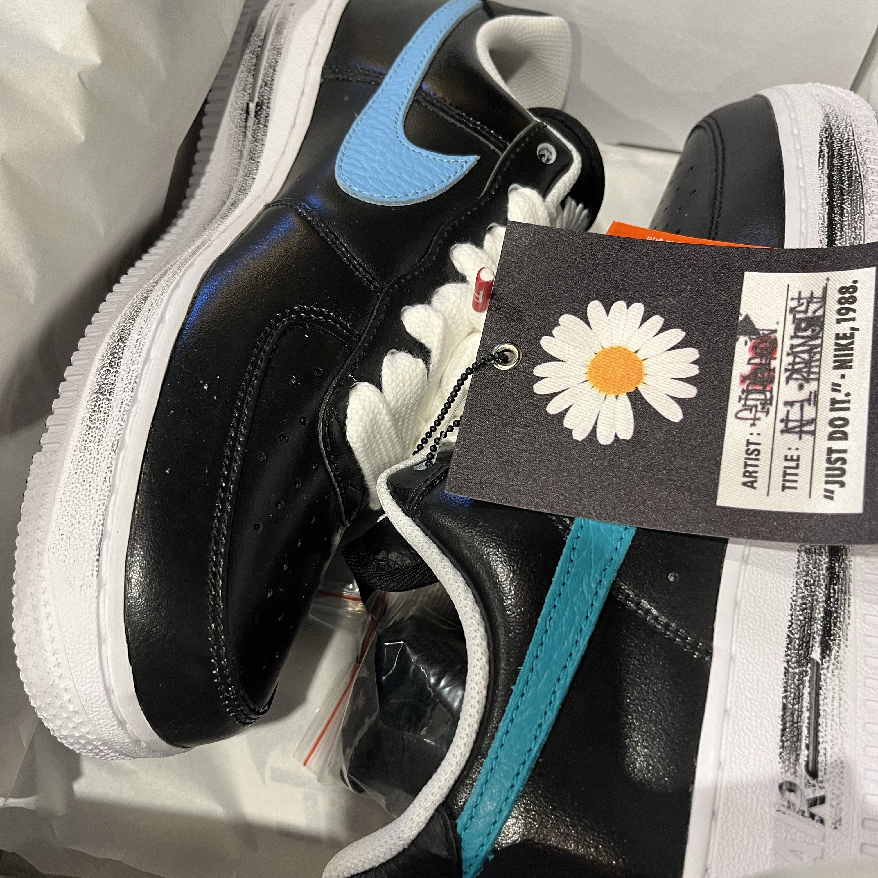 Nike x Peaceminusone Air Force 1 Low Para-Noise 3.0 Black and Multicolor 착용 스타일 - 2