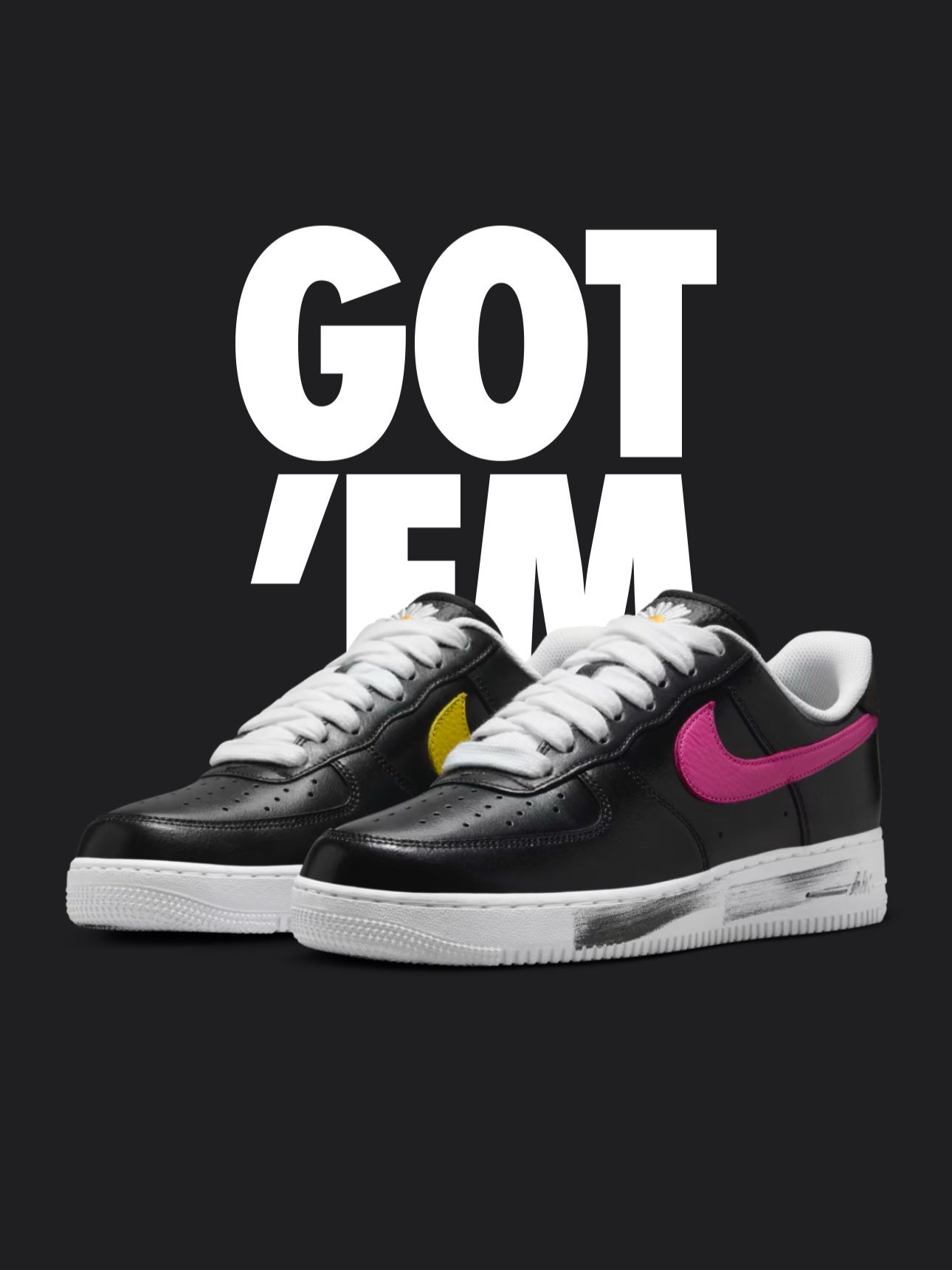 Nike x Peaceminusone Air Force 1 Low Para-Noise 3.0 Black and Multicolor, Nike x Peaceminusone Air Force 1 Low Para-Noise 2.0 착용 스타일 - 2