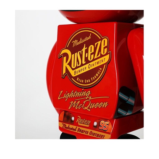 Bearbrick x Disney Pixar Lightning McQueen 1000% Red 착용 스타일 - 4