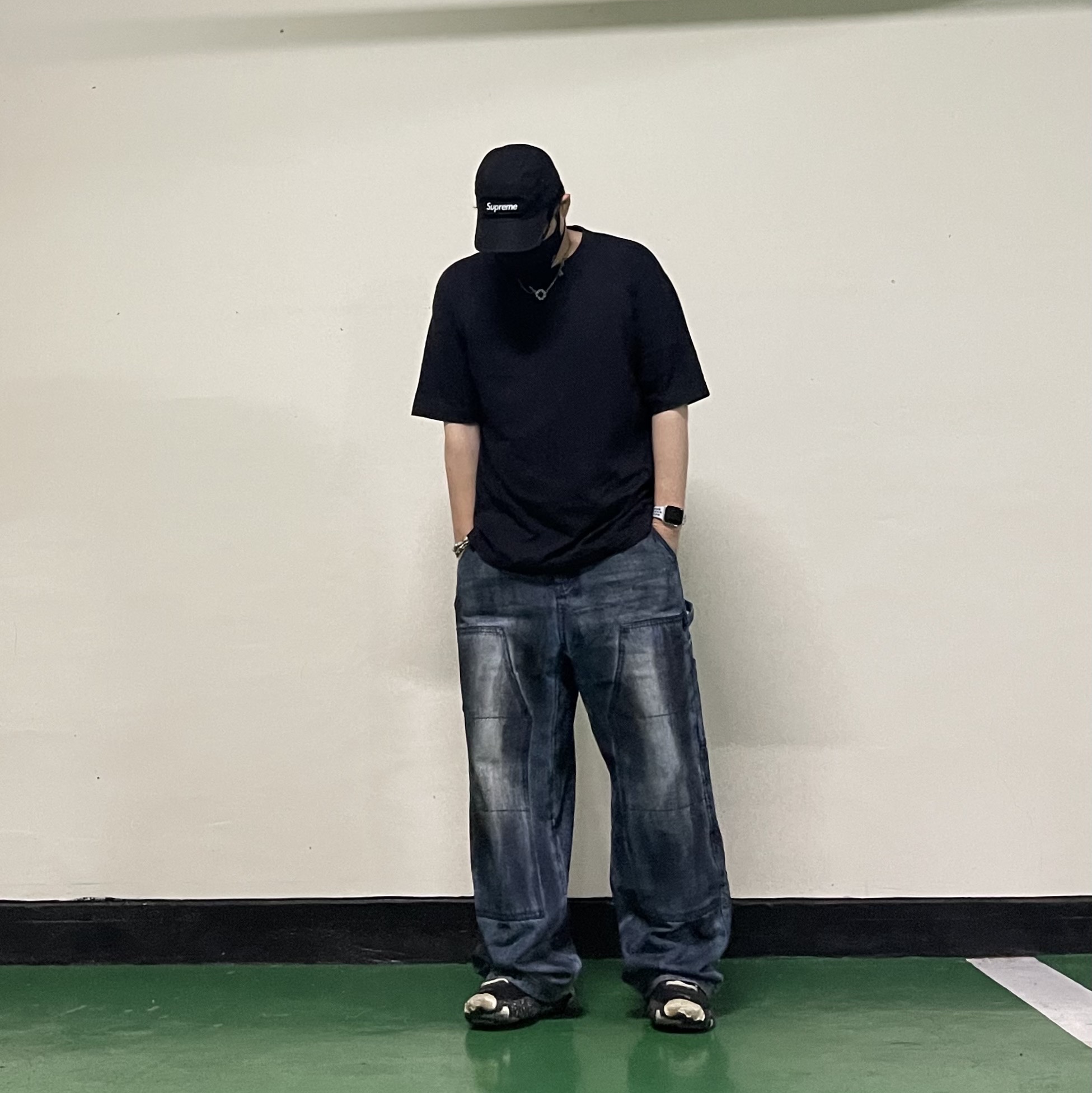 Nike x Undercover Overbreak SP Black, Supreme Military Camp Cap Black - 24SS 착용 스타일 - 4