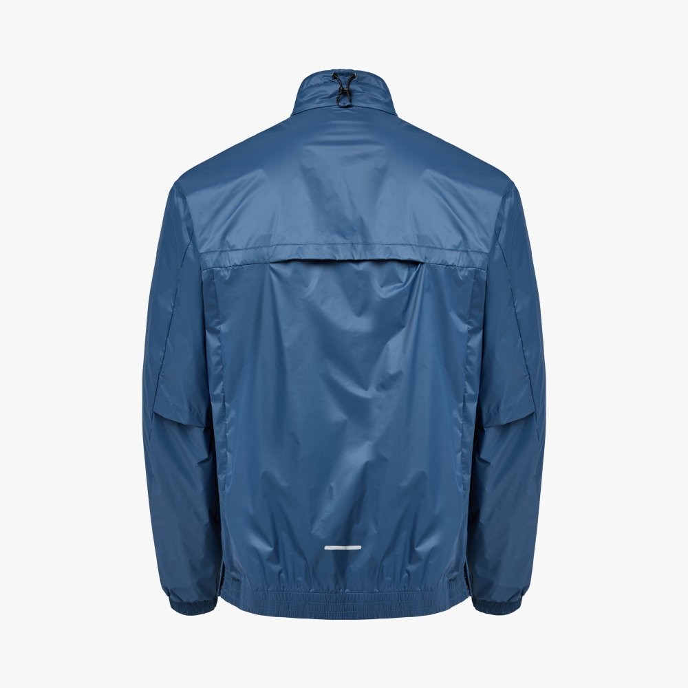 PRO-SPECS Windshell Running Warm-Up Zip-Up Blue 상세 이미지 2