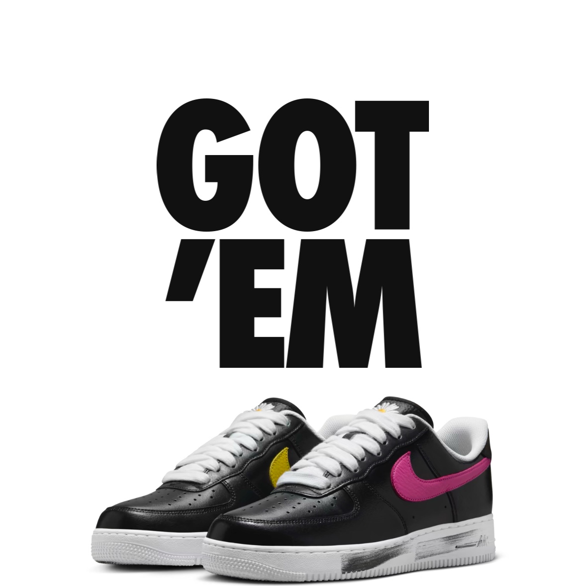 Nike x Peaceminusone Air Force 1 Low Para-Noise 3.0 Black and Multicolor 착용 스타일