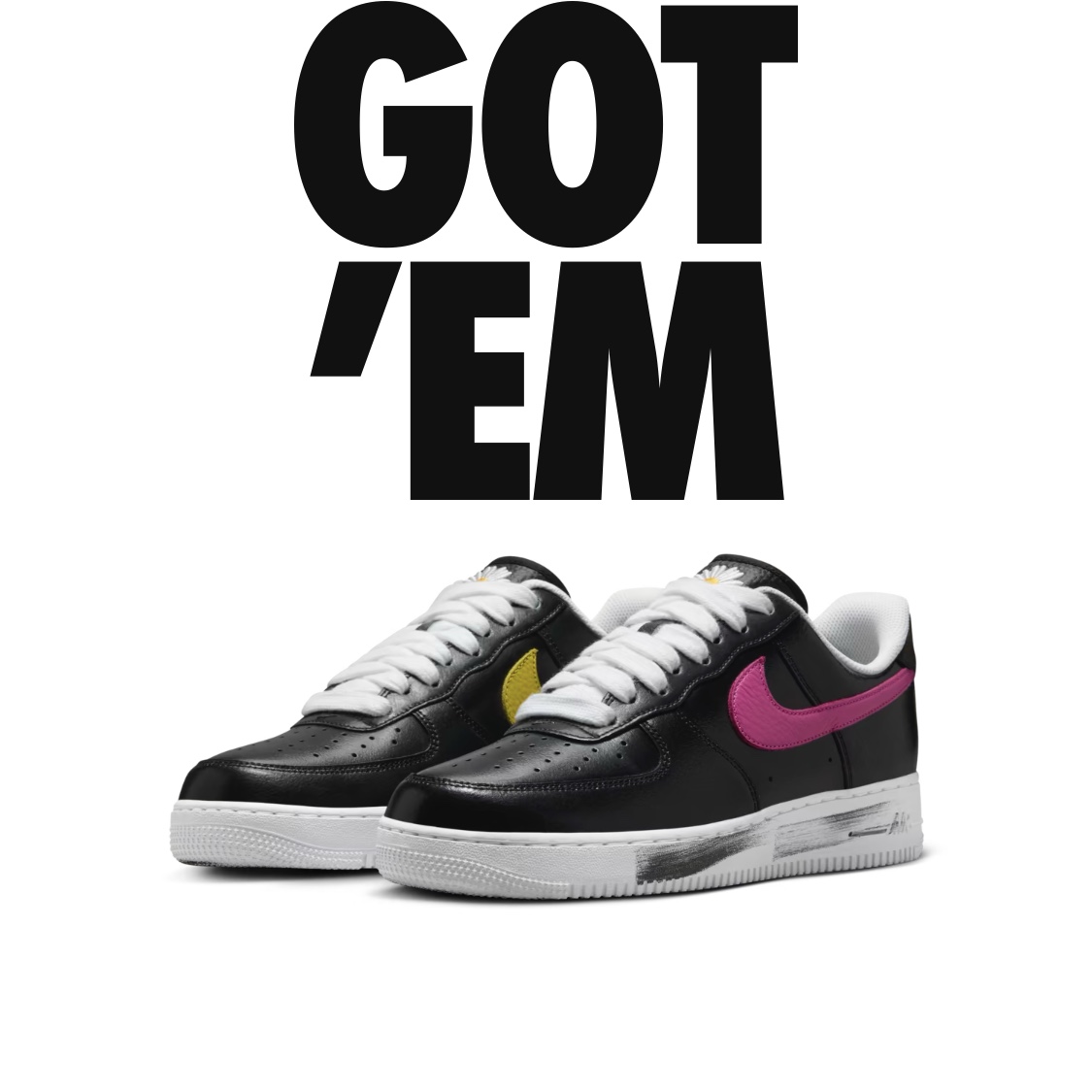Nike x Peaceminusone Air Force 1 Low Para-Noise 3.0 Black and Multicolor 착용 스타일