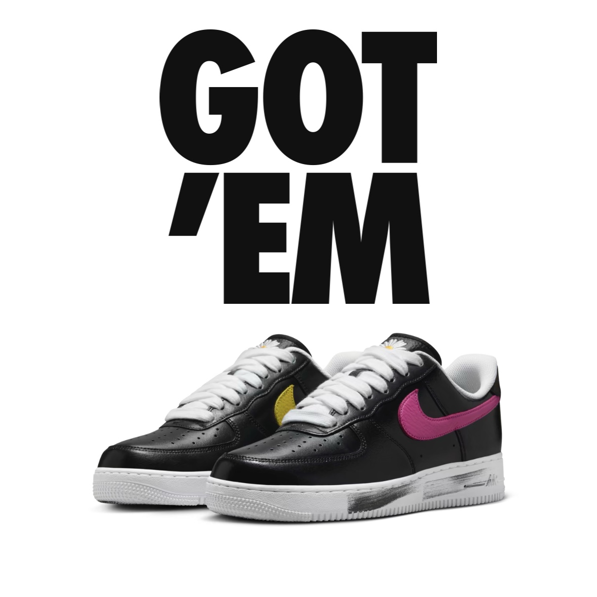 Nike x Peaceminusone Air Force 1 Low Para-Noise 3.0 Black and Multicolor 착용 스타일