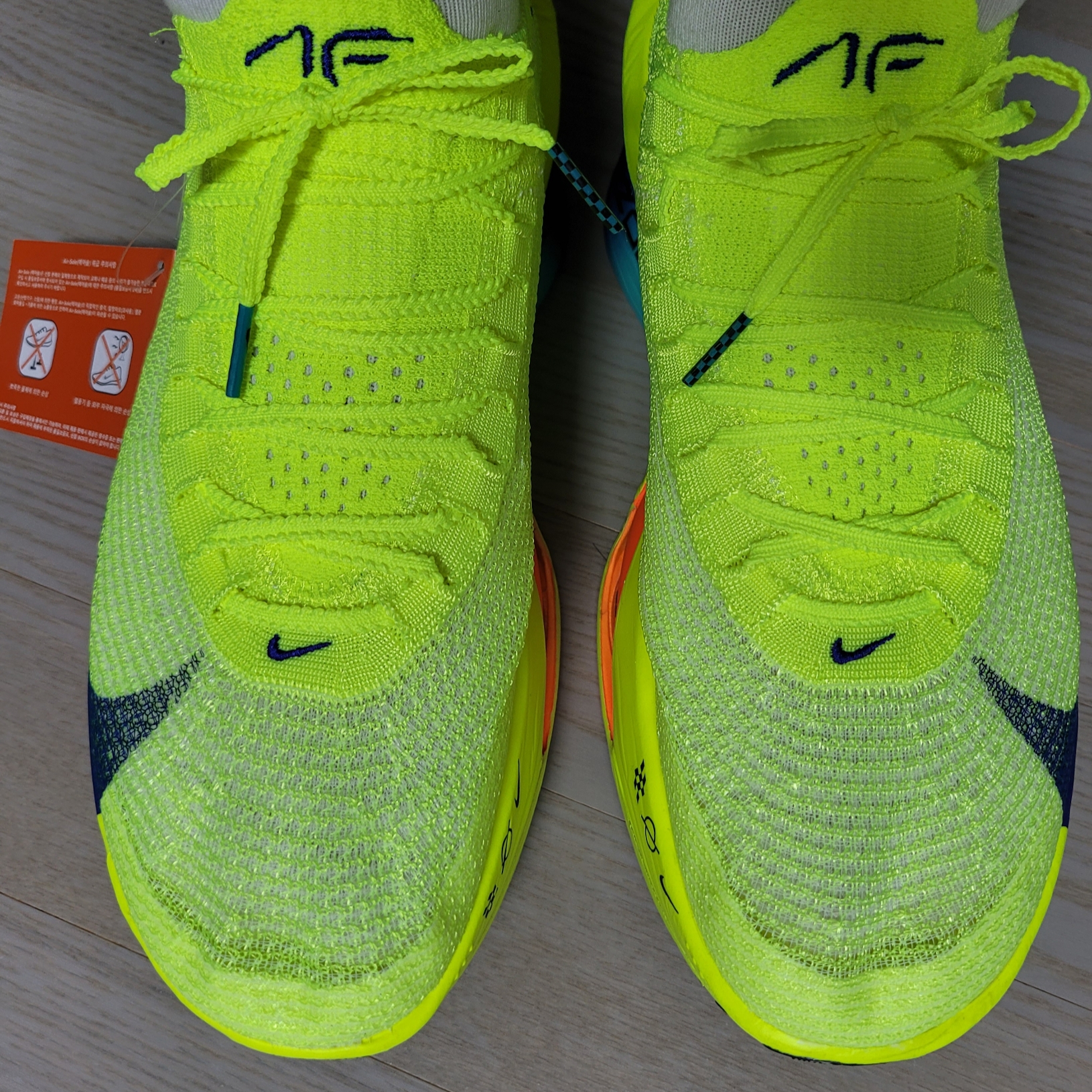 Nike Air Zoom Alphafly Next% 3 Volt 착용 스타일