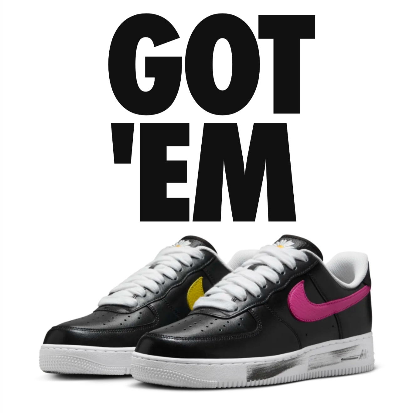 Nike x Peaceminusone Air Force 1 Low Para-Noise 3.0 Black and Multicolor 착용 스타일
