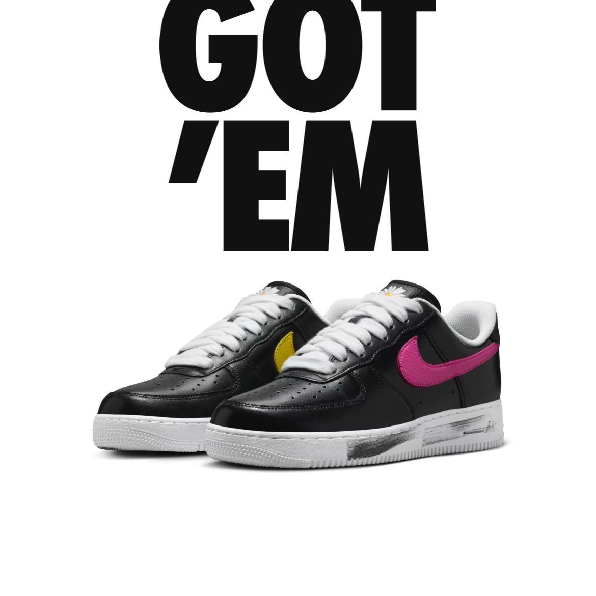 Nike x Peaceminusone Air Force 1 Low Para-Noise 3.0 Black and Multicolor 착용 스타일