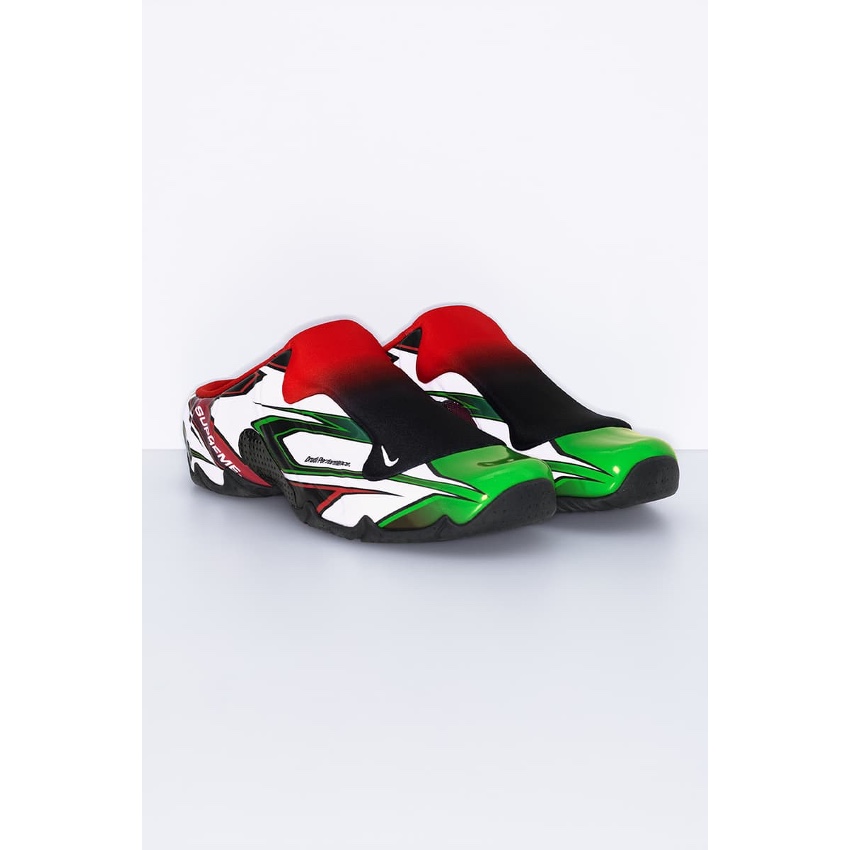 Nike x Supreme Clogposite Green Multi - 24FW, Nike x Supreme Clogposite Blue Multi - 24FW 착용 스타일 - 4