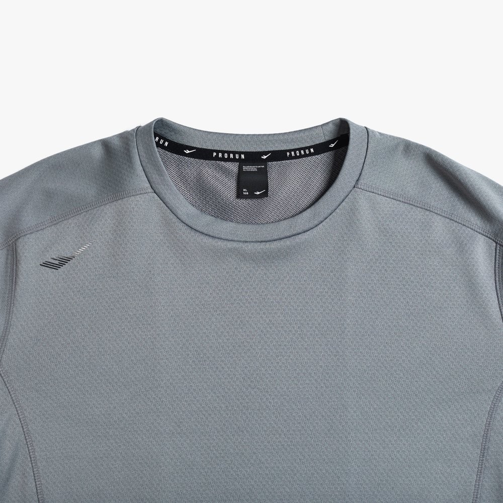 PRO-SPECS Jacquard Running T-Shirt Gray 상세 이미지 3