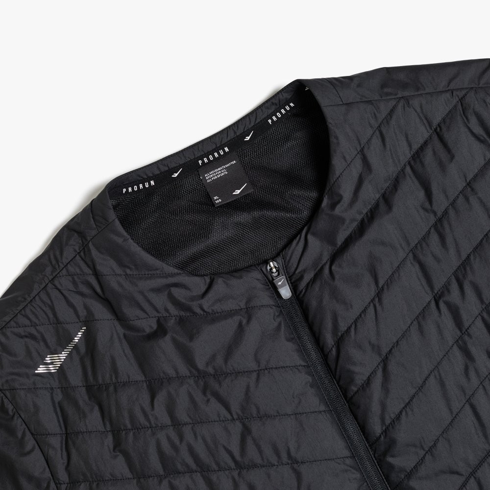 PRO-SPECS Short Sleeve Padded Cover-Up 2.0 Running Jacket Black 상세 이미지 3