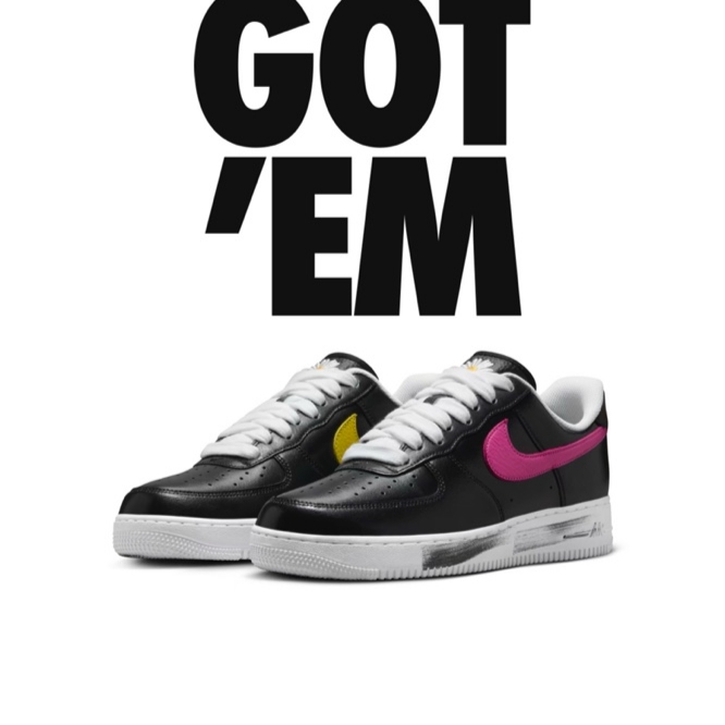 Nike x Peaceminusone Air Force 1 Low Para-Noise 3.0 Black and Multicolor 착용 스타일 - 1