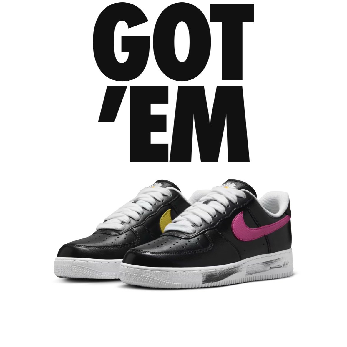 Nike x Peaceminusone Air Force 1 Low Para-Noise 3.0 Black and Multicolor 착용 스타일 - 1