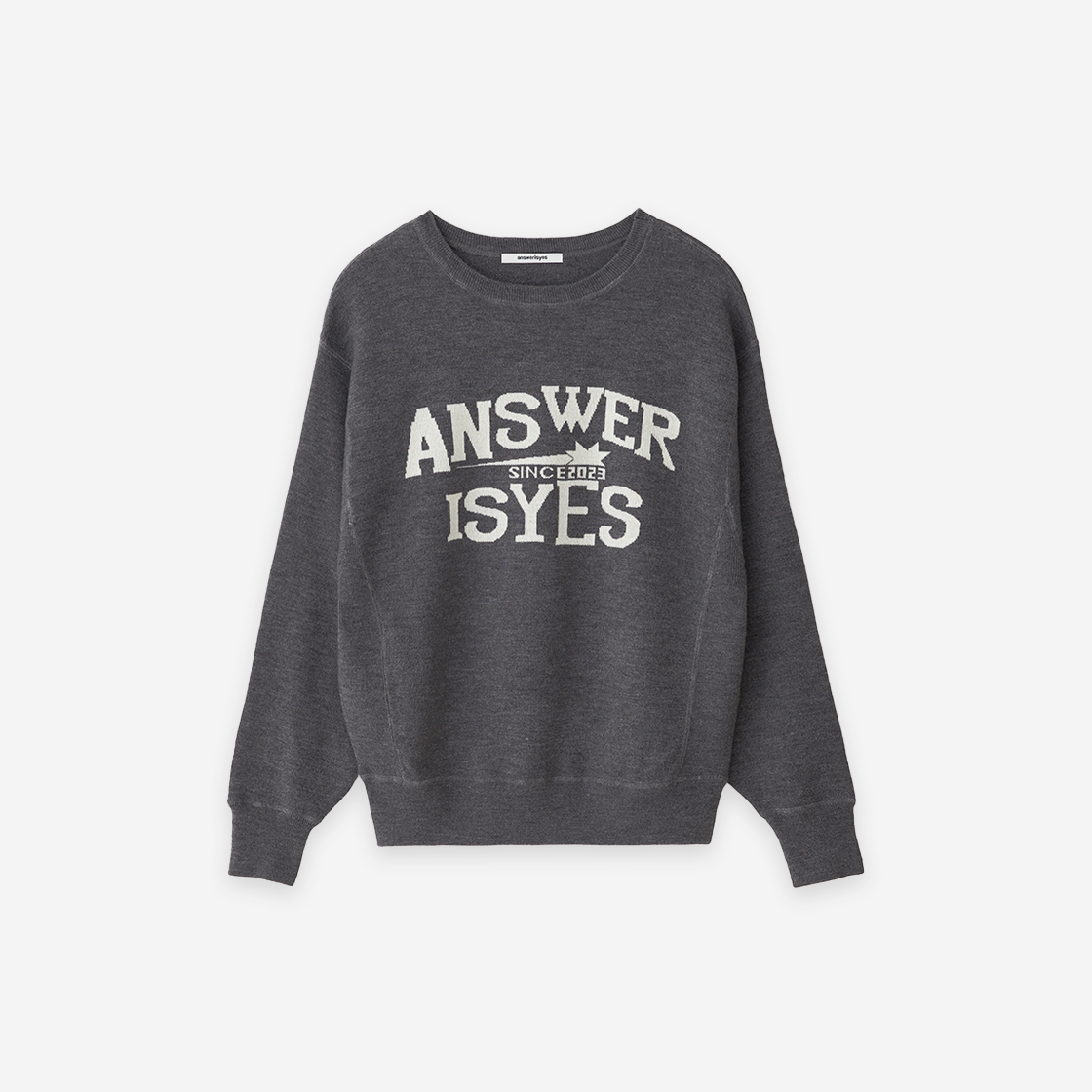 10032720003 Answerisyes aiy Logo sweatshirt Grey
