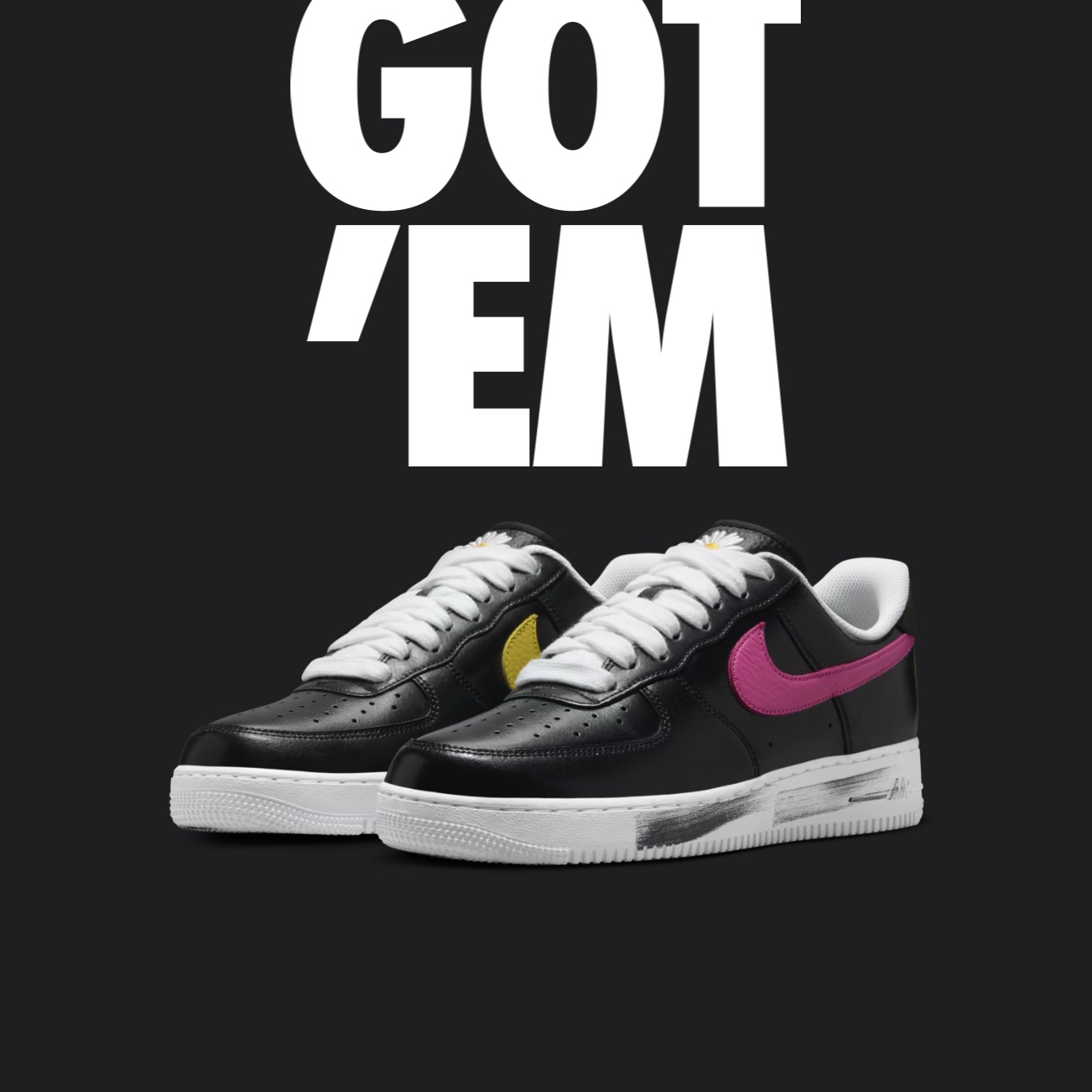 Nike x Peaceminusone Air Force 1 Low Para-Noise 3.0 Black and Multicolor 착용 스타일