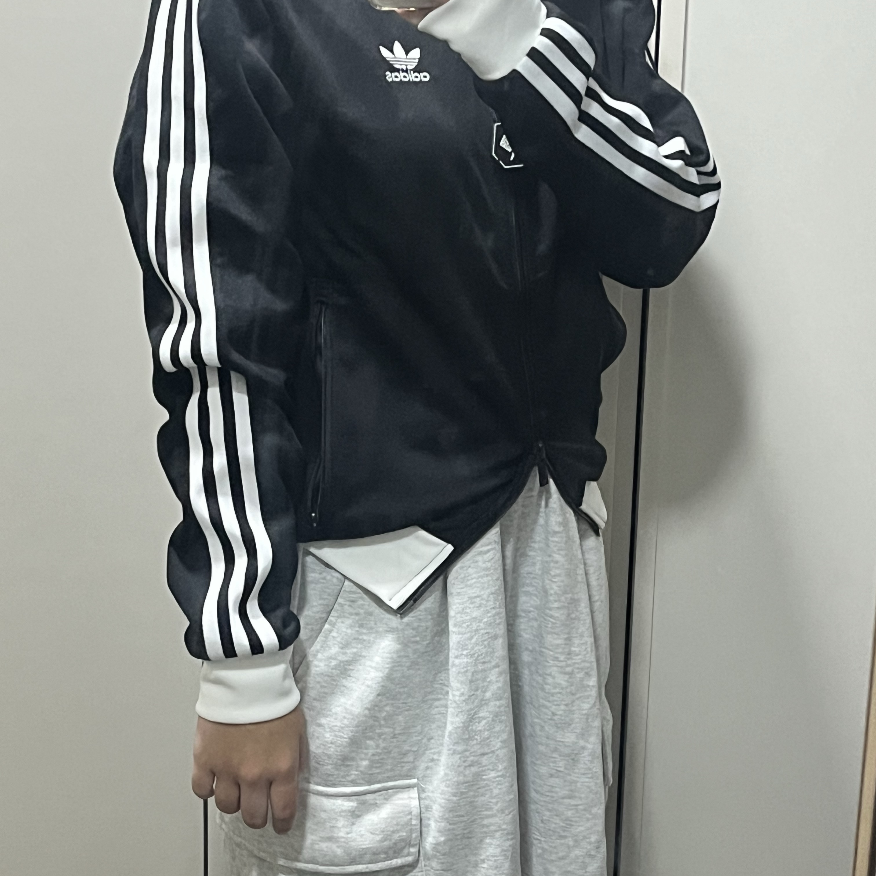 Adidas Adicolor Classics Beckenbauer Track Jacket Black - KR Sizing 착용 스타일 - 2