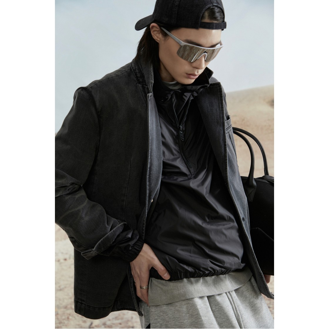 이로 빈티지 워싱 데님 블레이저 자켓 블랙(Iro Vintage Washing Denim Blazer Jacket Black) - 4