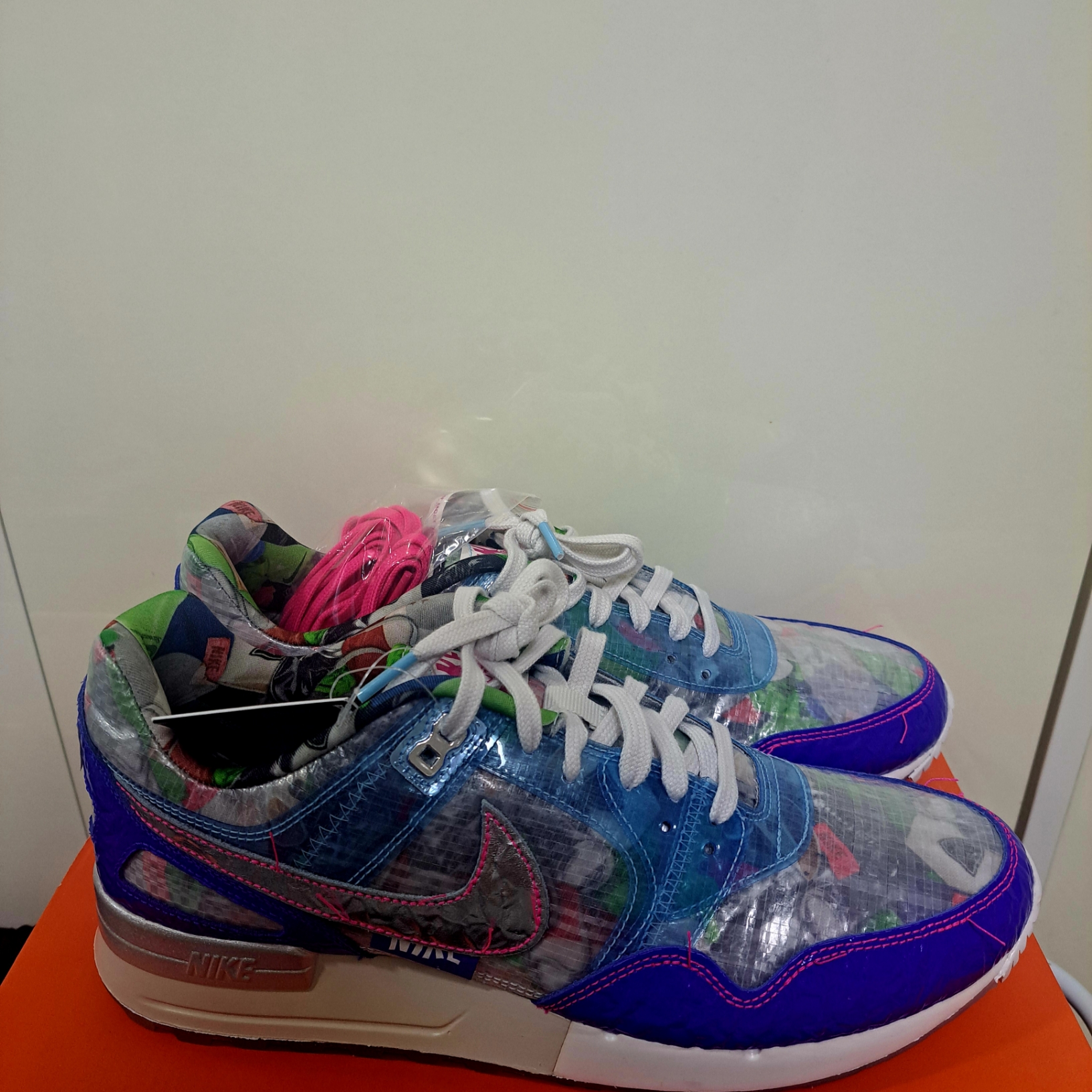 Nike Air Pegasus 89 Golf NRG Metallic Silver Racer Blue 착용 스타일