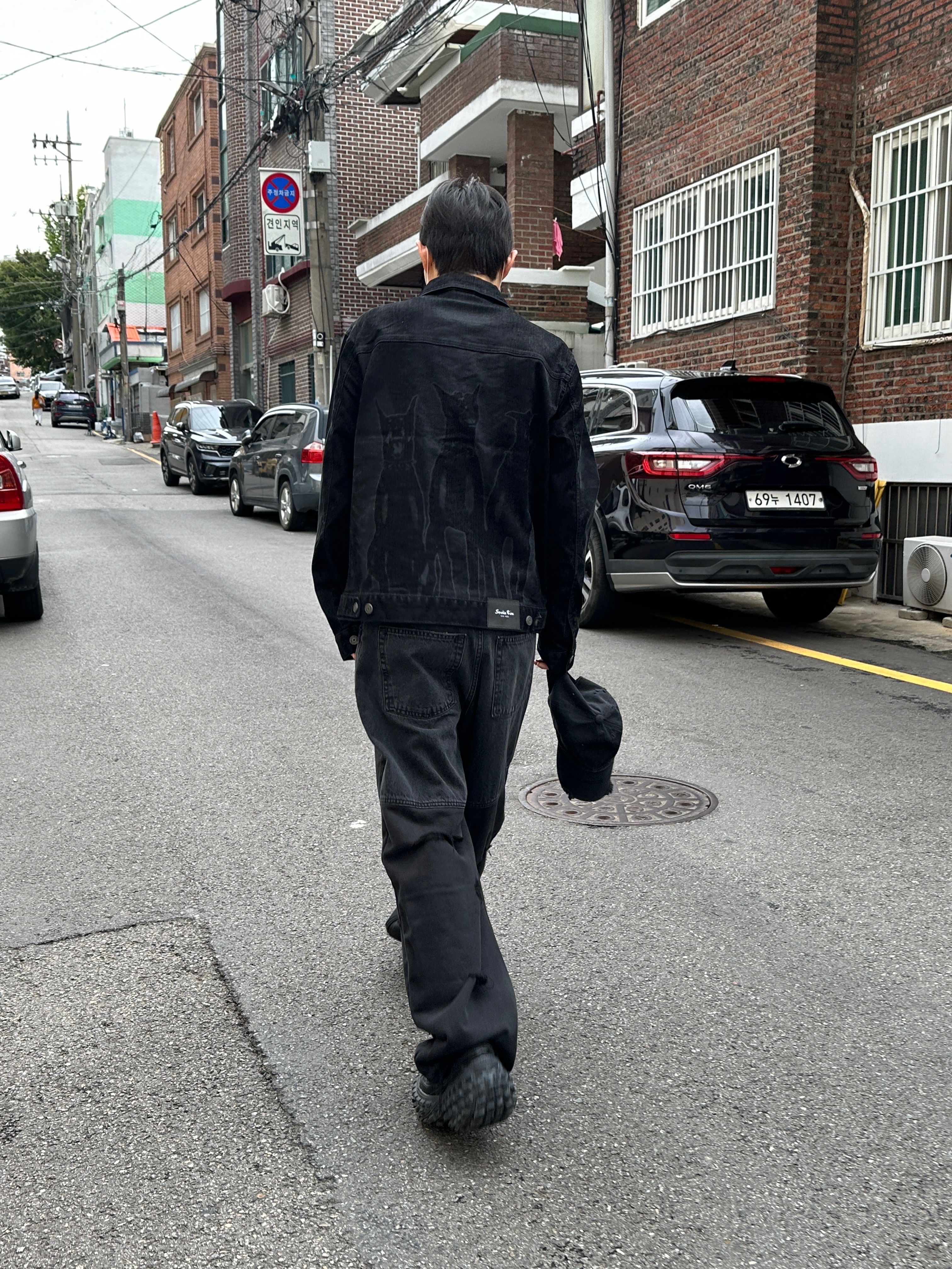 Balenciaga Defender Sneakers Black, Undermycar Dival Real Divided Damage Washed Pants Inkwell - 23FW 착용 스타일 - 3