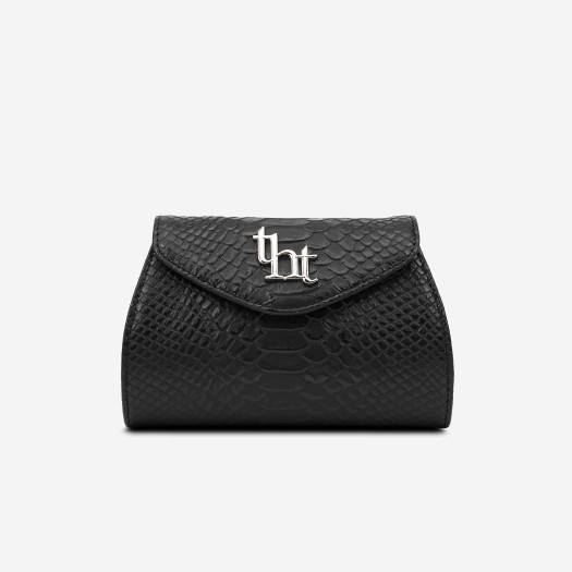 Threetimes Mini Moon Bag Black