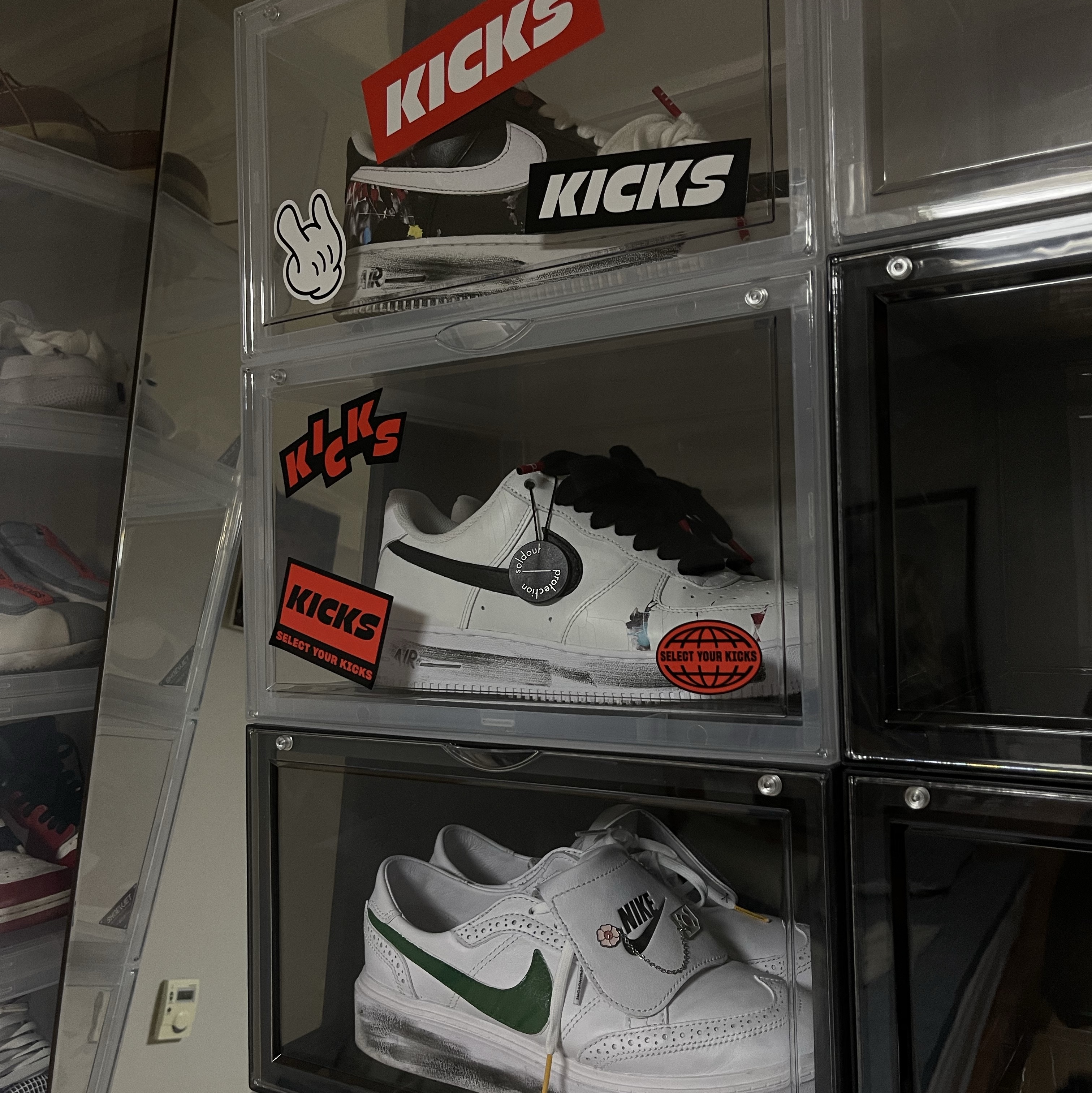 Nike x Peaceminusone Air Force 1 Low Para-Noise 3.0 Black and Multicolor, Nike x Peaceminusone Air Force 1 Low Para-Noise 2.0 착용 스타일 - 2