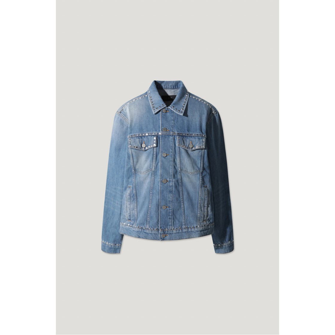 이로 아르투 데님 스터드 트러커 자켓 블루(Iro Artu Denim Stud Trucker Jacket Blue) - 2