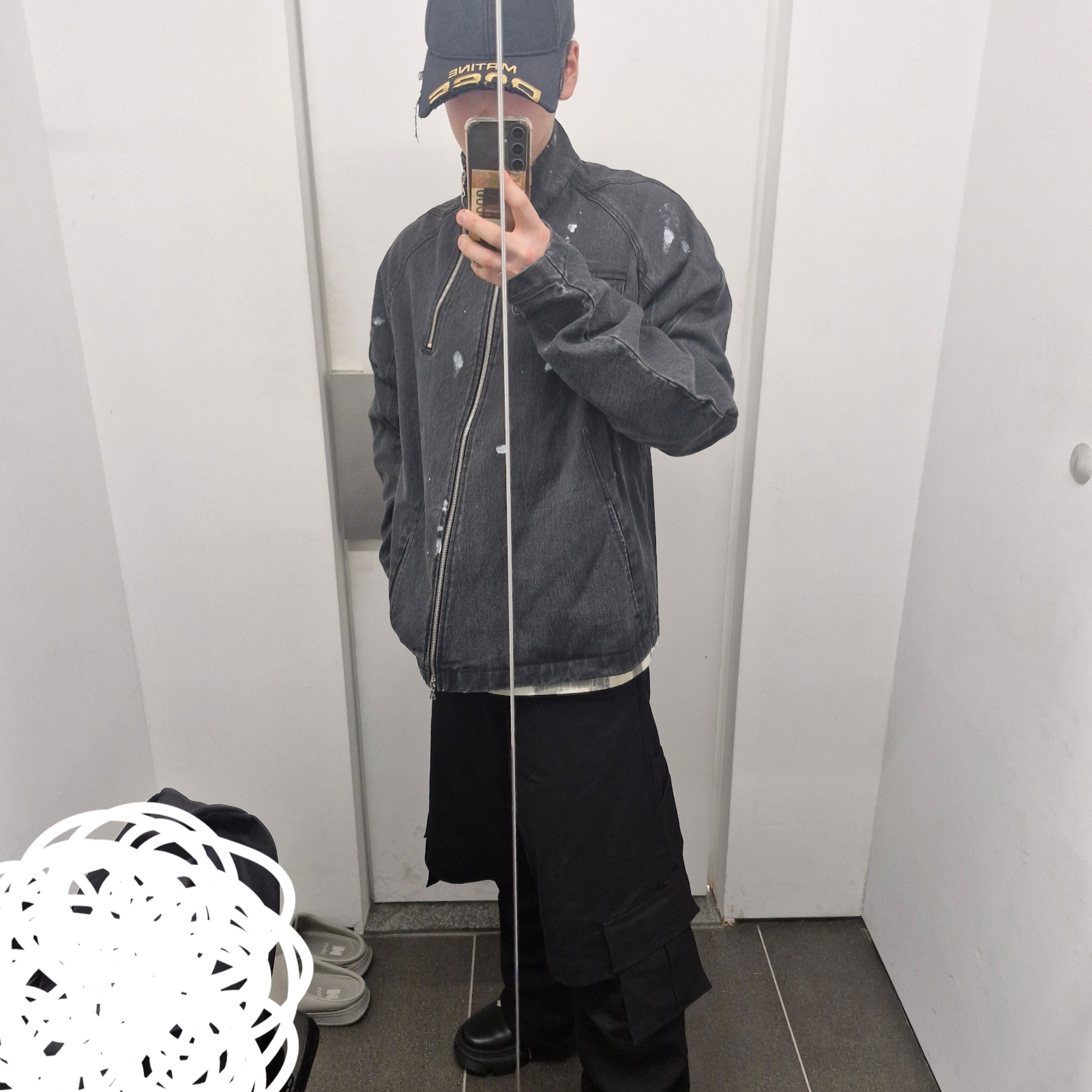 Dr. Martens x Rick Owens 1918 DMXL Calf Length Boot Black 착용 스타일