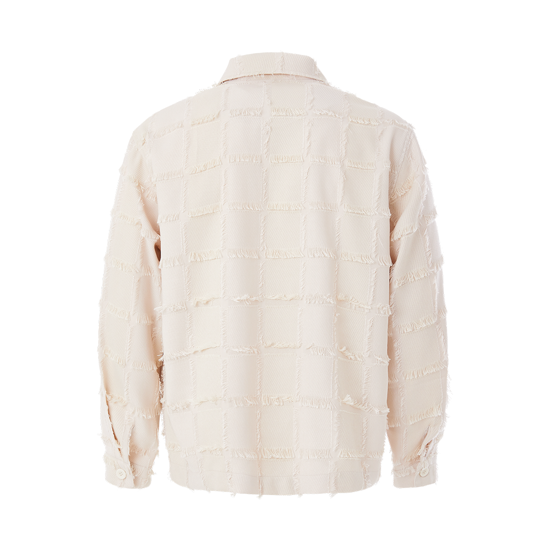 이프엘스 스퀘어 프린지 트러커 자켓 아이보리(If Else Square Fringe Jacket Ivory) - 2