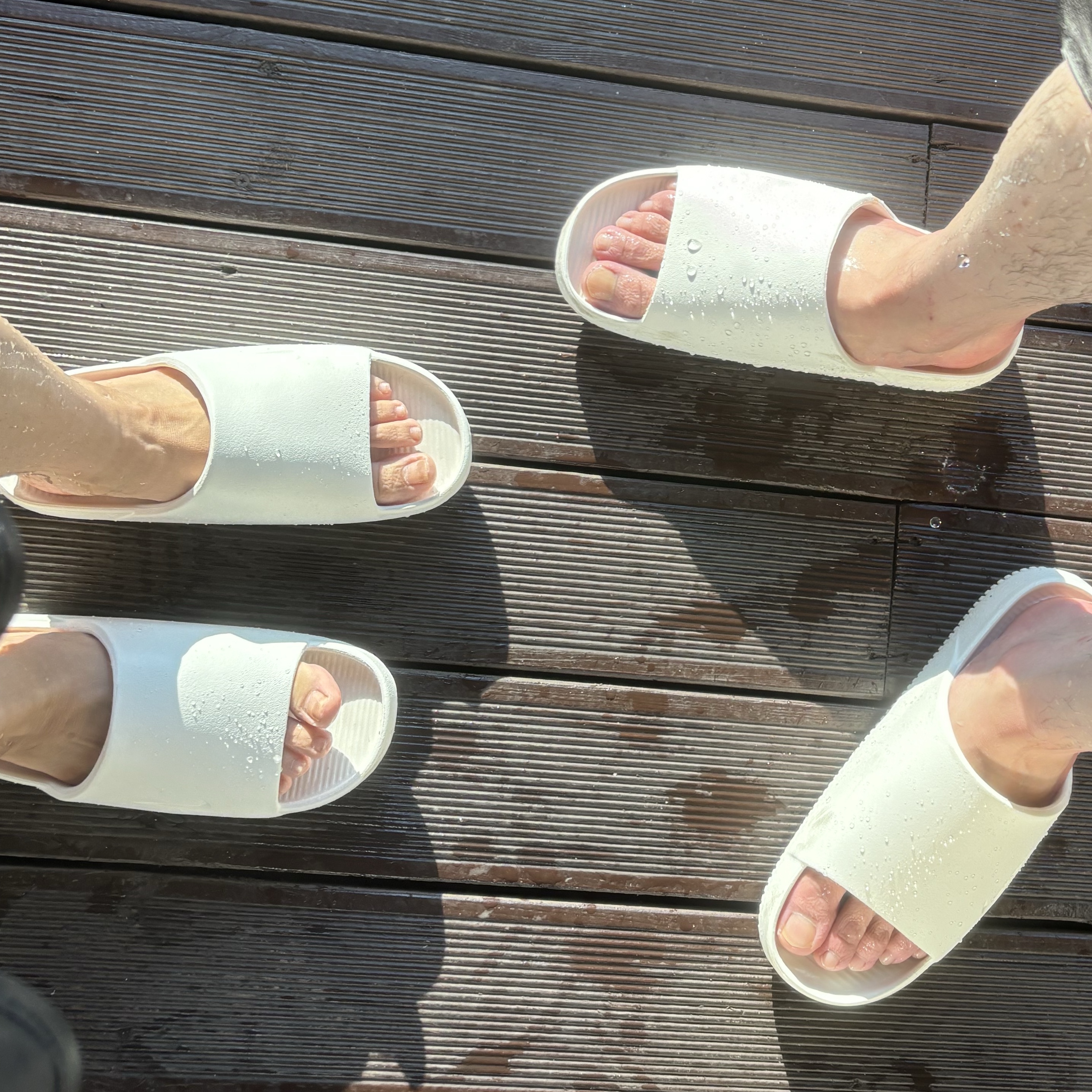 Nike Calm Slide Sail 착용 스타일
