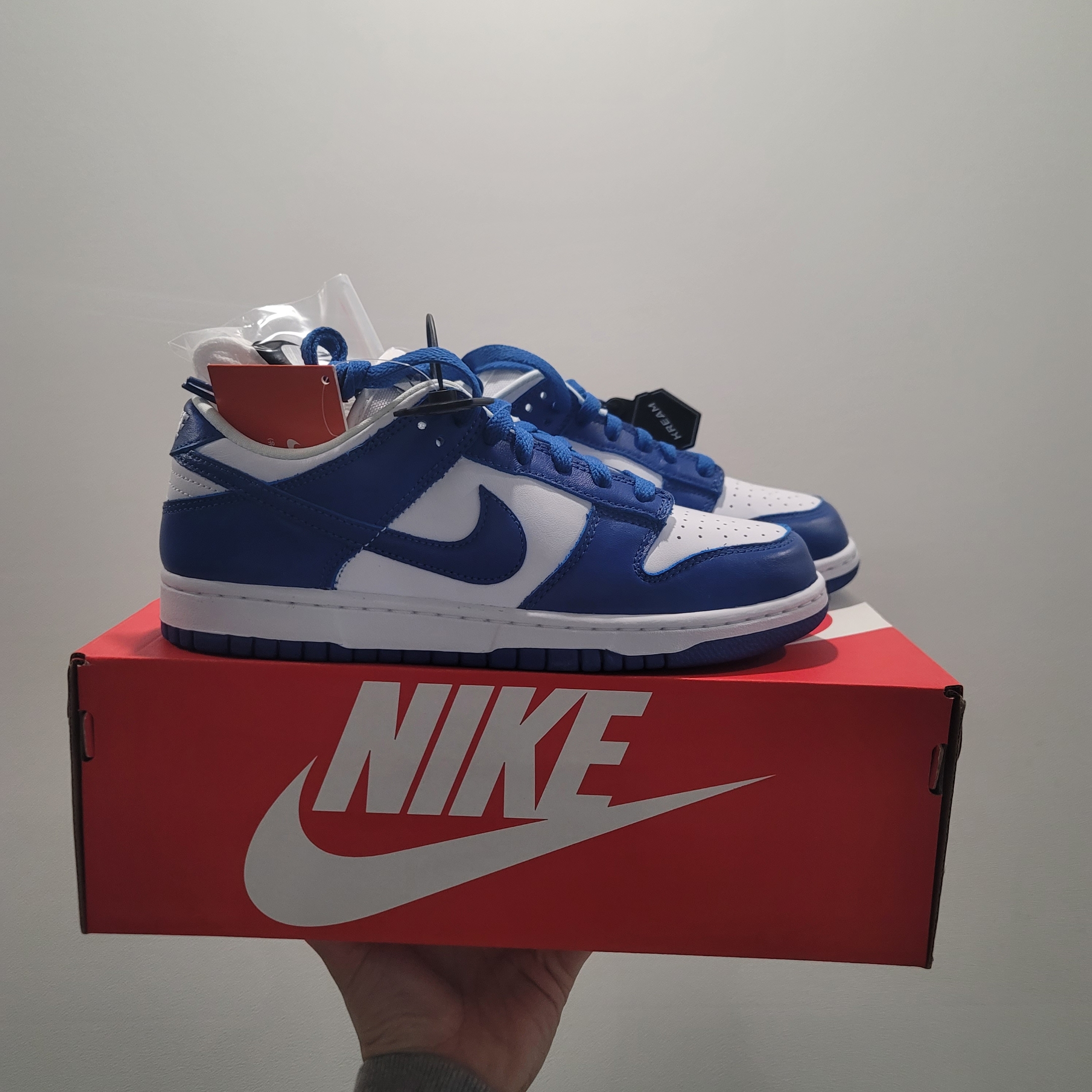 Nike Dunk Low SP Kentucky 2022, Jordan 1 Low SE Concord 착용 스타일 - 4