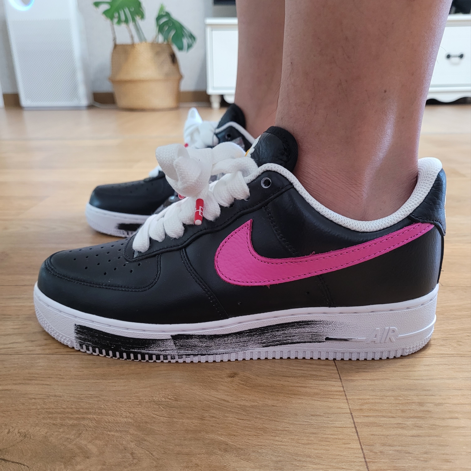 Nike x Peaceminusone Air Force 1 Low Para-Noise 3.0 Black and Multicolor 착용 스타일 - 1