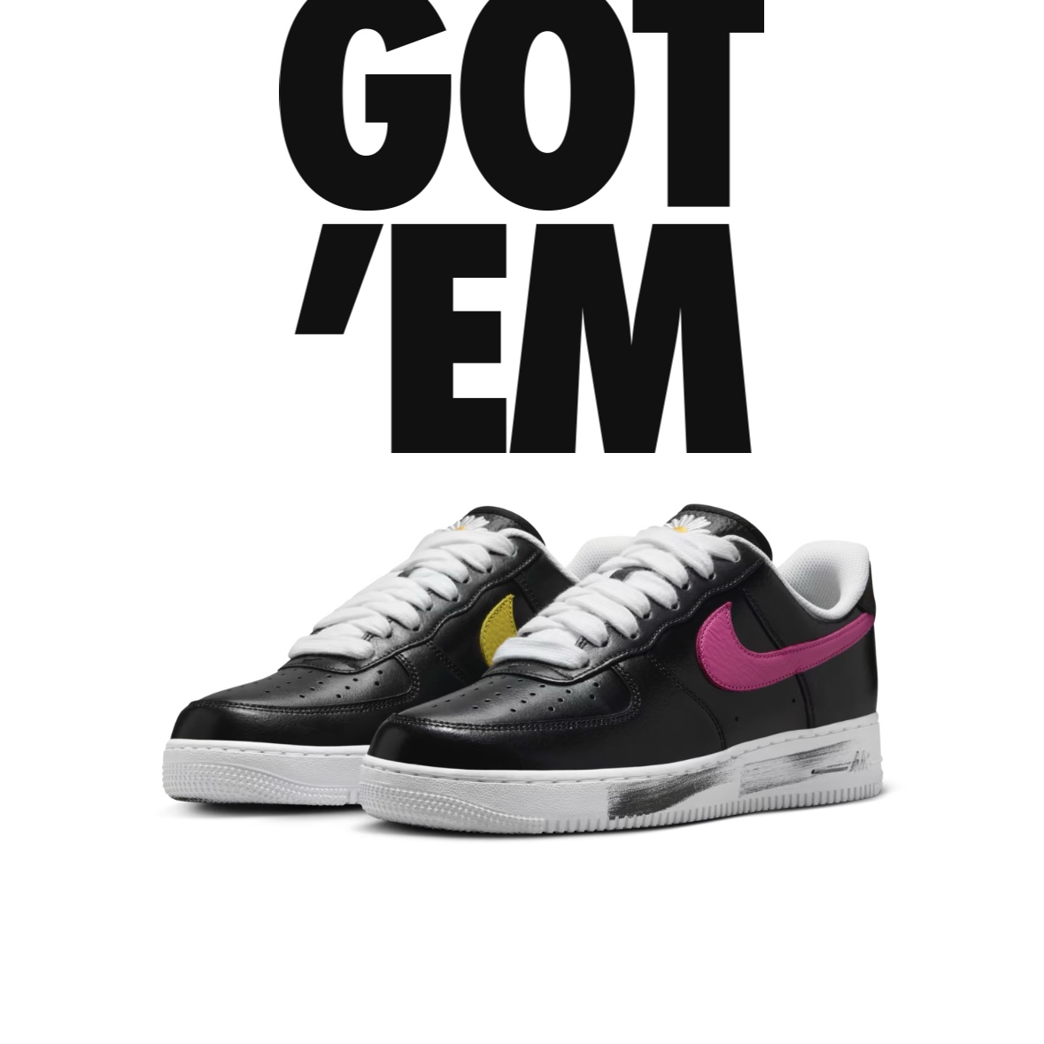 Nike x Peaceminusone Air Force 1 Low Para-Noise 3.0 Black and Multicolor 착용 스타일 - 3