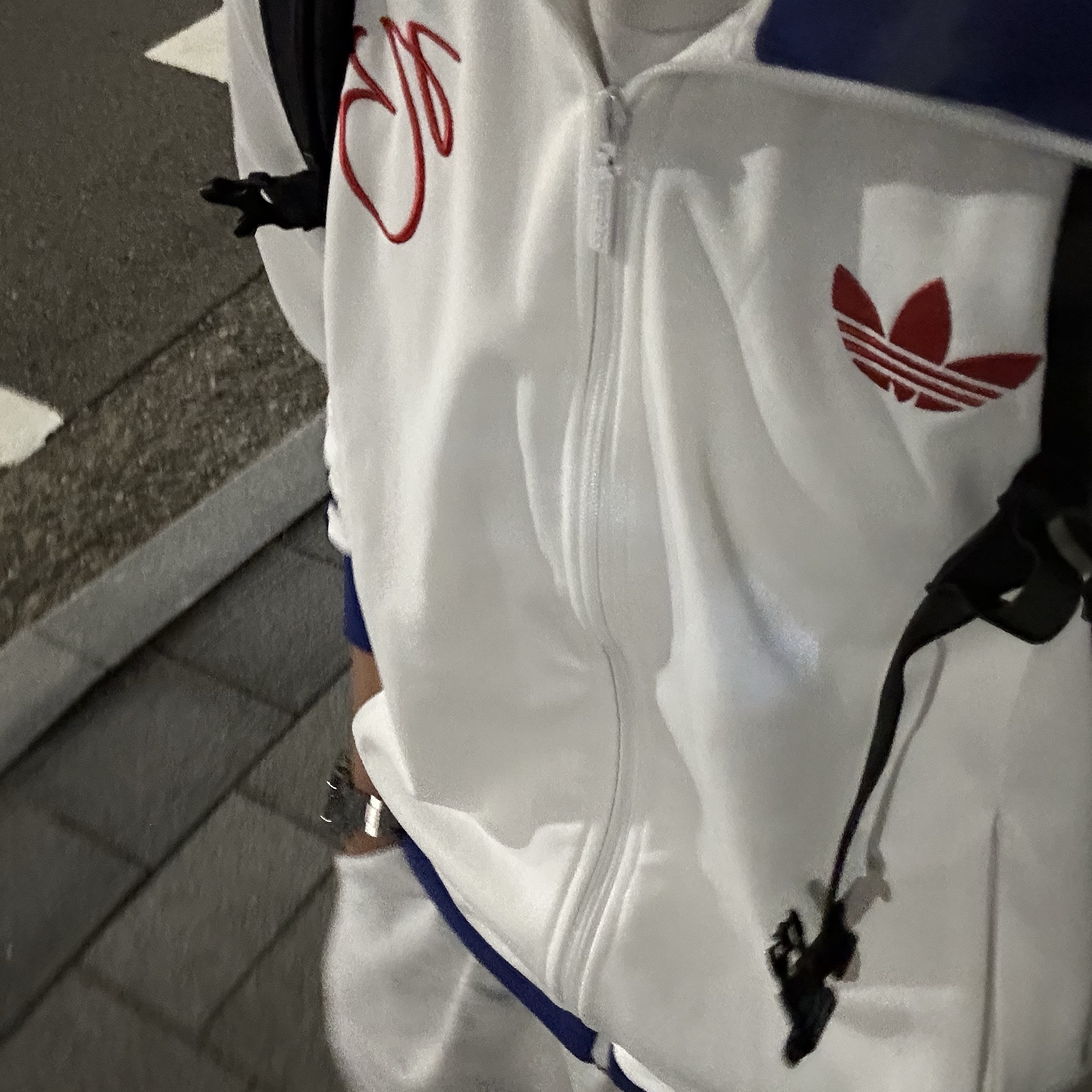 Adidas Jude Bellingham Sports Jacket White - KR Sizing 착용 스타일