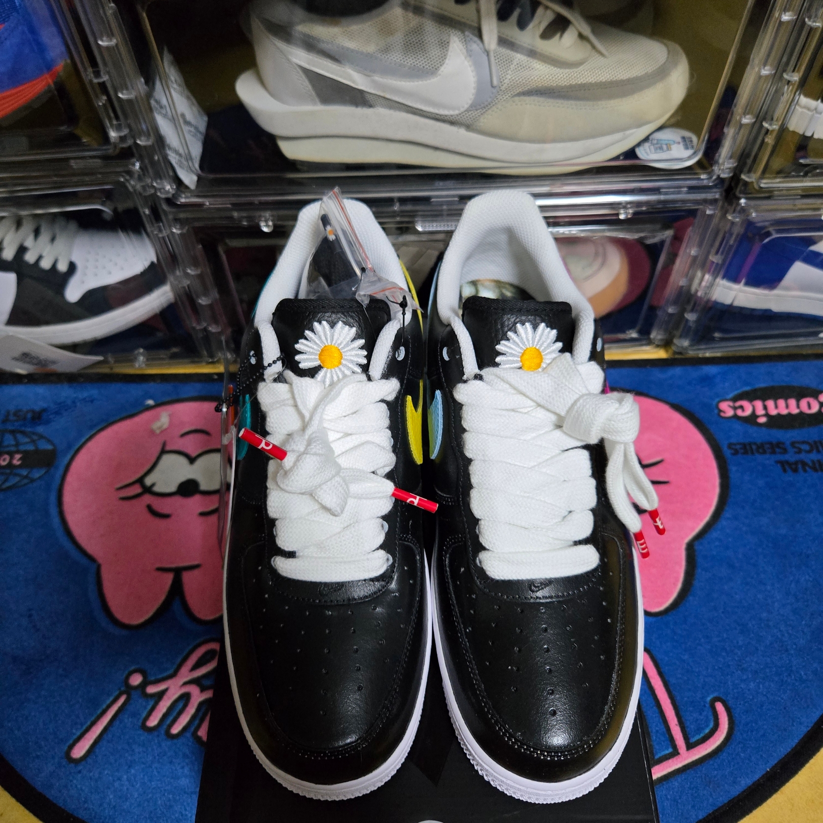 Nike x Peaceminusone Air Force 1 Low Para-Noise 3.0 Black and Multicolor 착용 스타일 - 2