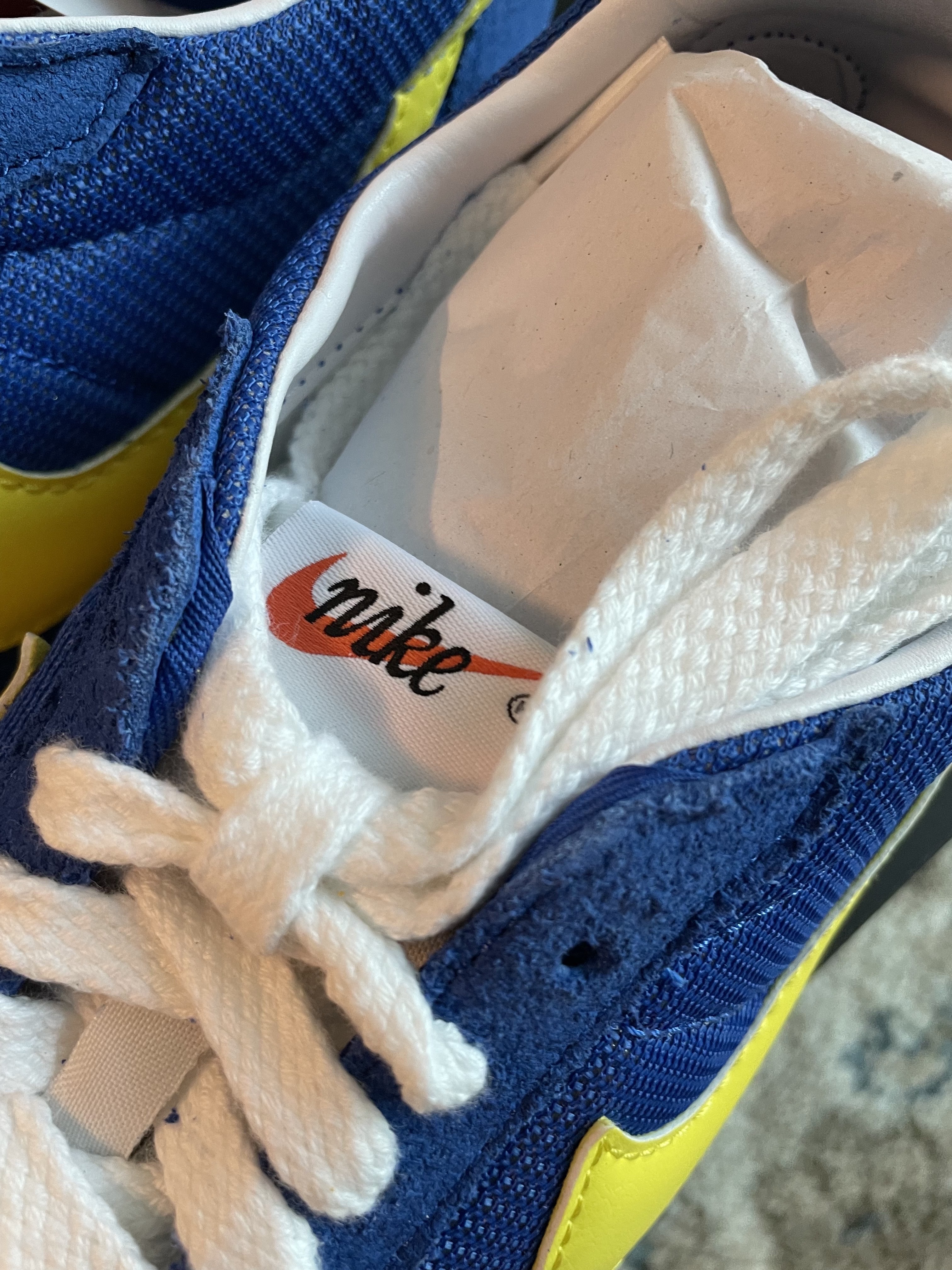 Nike LD-1000 SP Game Royal and Opti Yellow 착용 스타일 - 3
