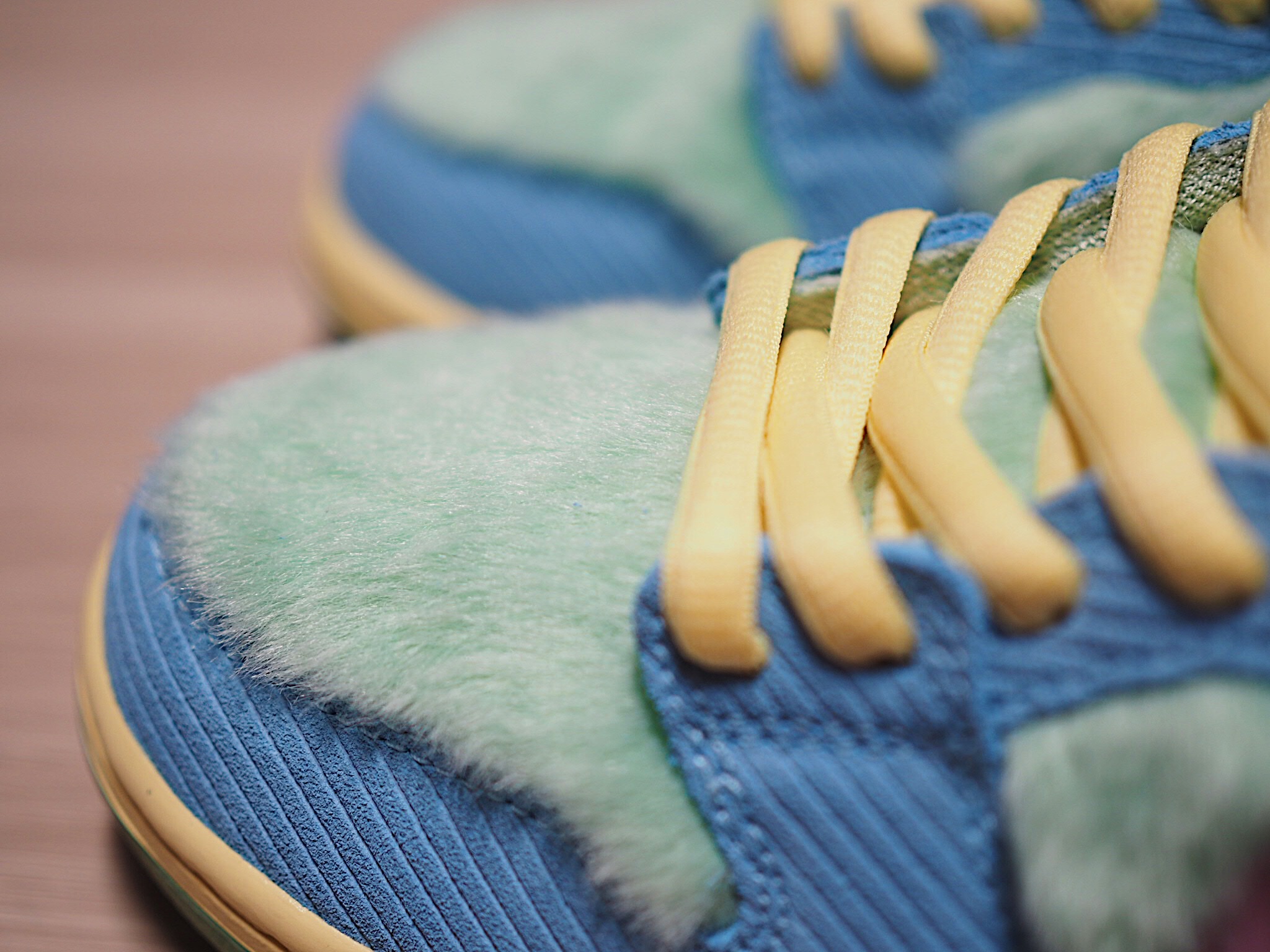 Nike x Verdy SB Dunk Low Pro Blue Gaze and Enamel Green 착용 스타일 - 4