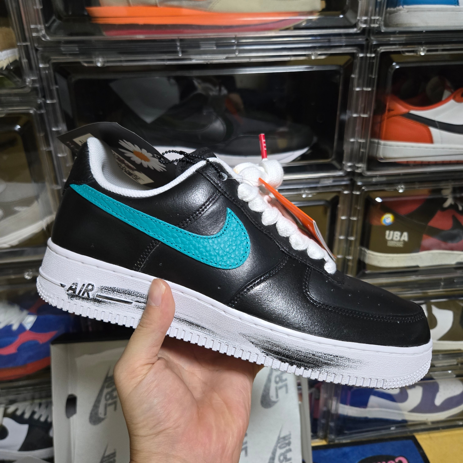 Nike x Peaceminusone Air Force 1 Low Para-Noise 3.0 Black and Multicolor 착용 스타일 - 6