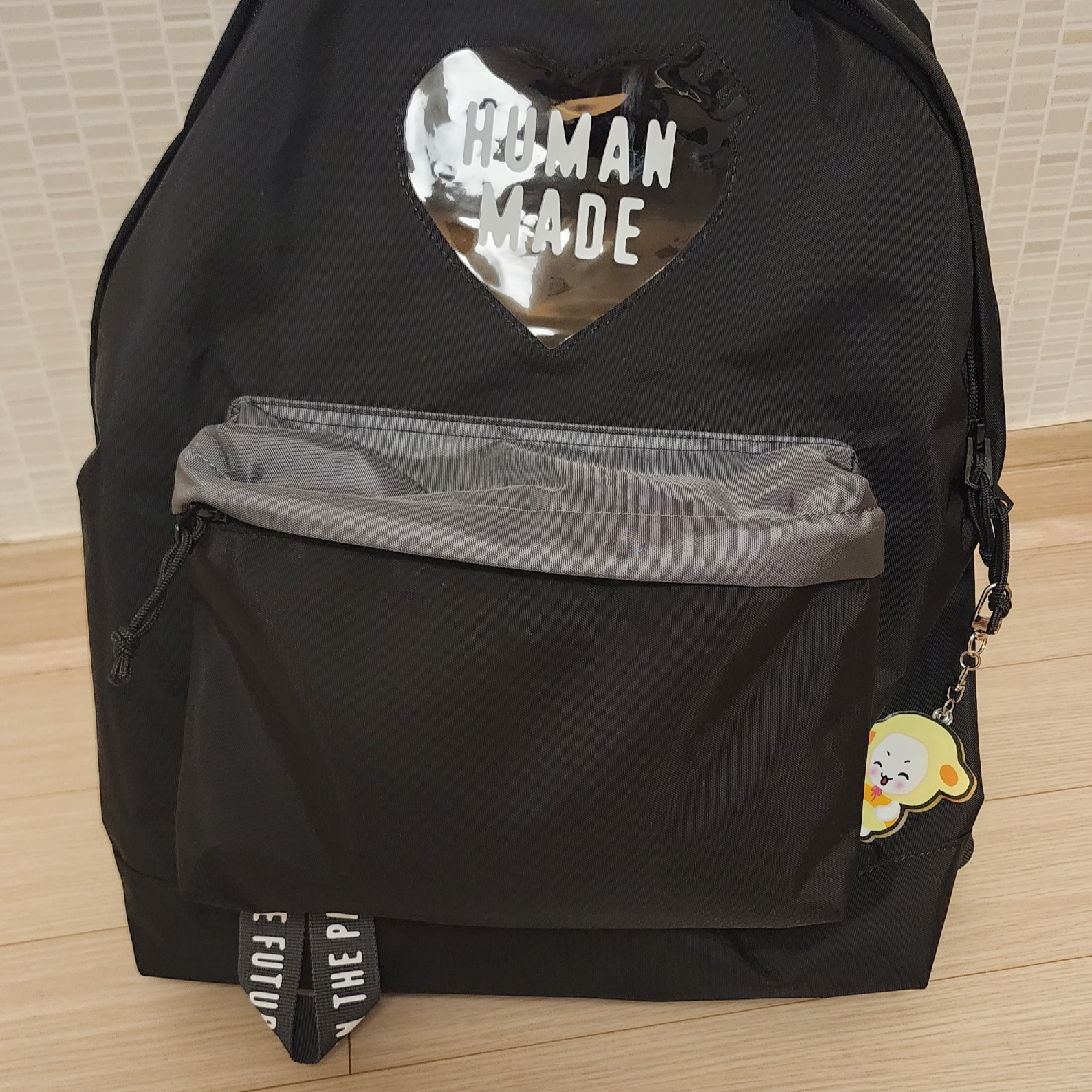 Human Made Backpack Black 착용 스타일