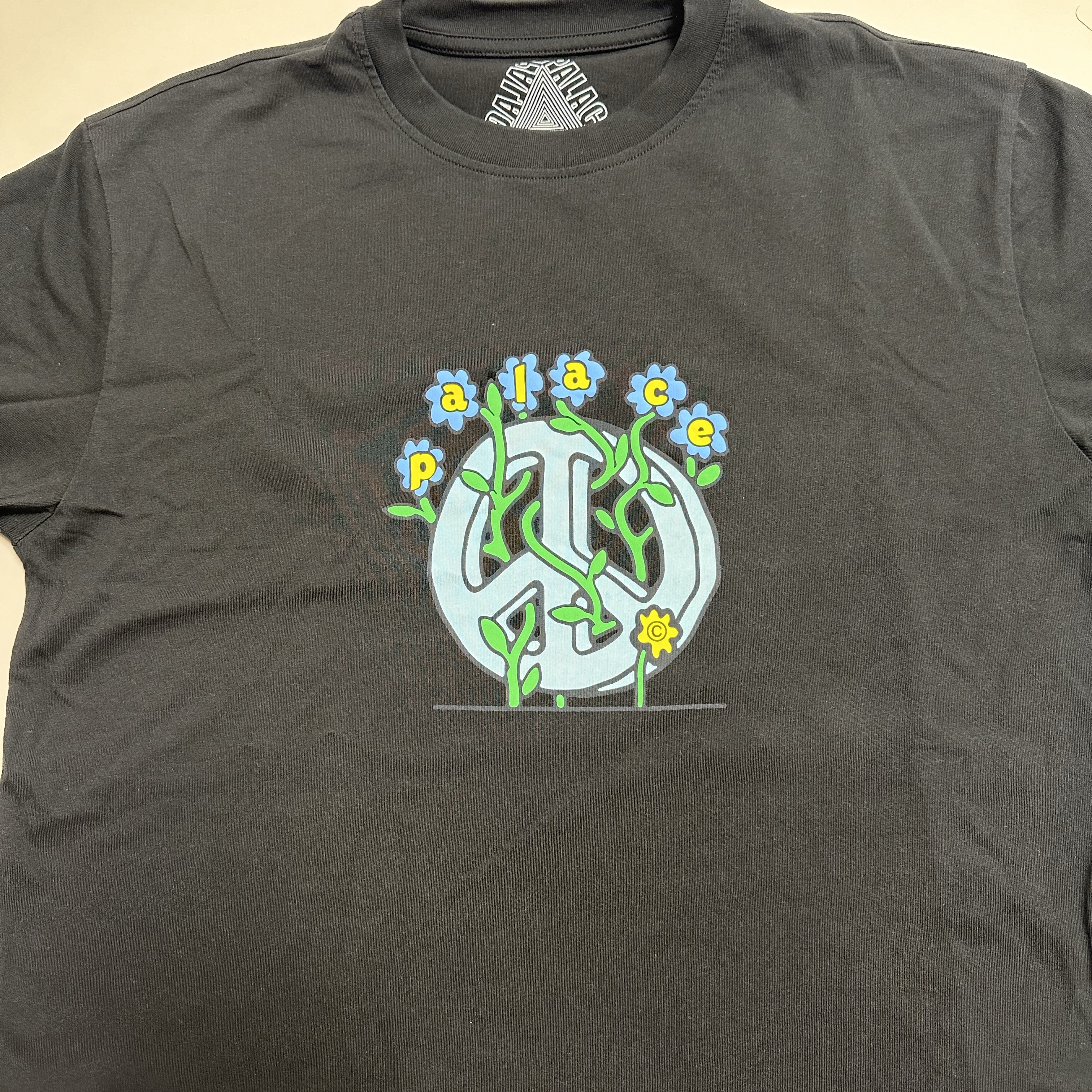 Palace Grower T-Shirt Black - 24SS 착용 스타일 - 2