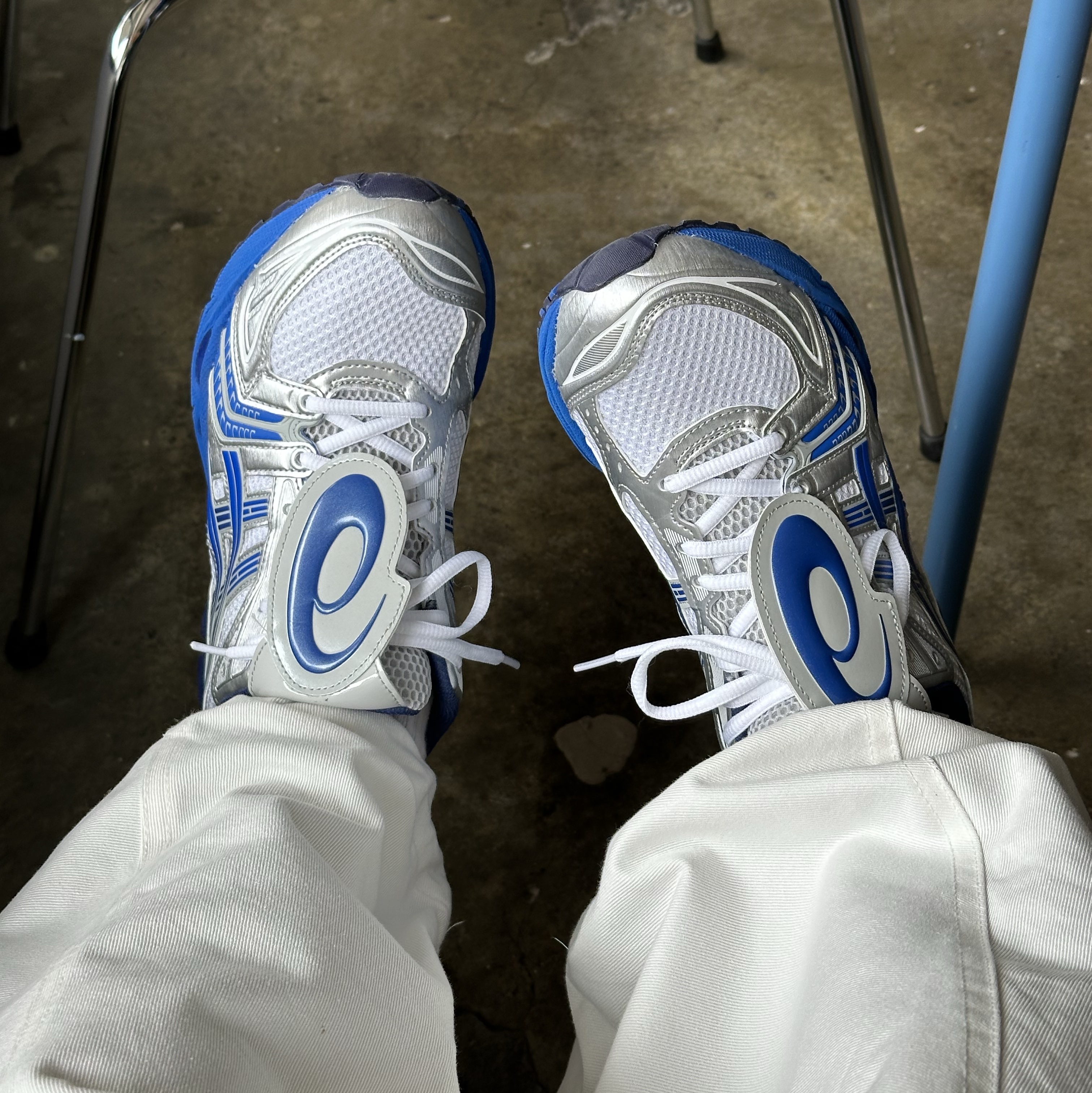 Asics x The Museum Visitor Gel-Kayano 14 Polar Shade Illusion Blue 착용 스타일 - 4