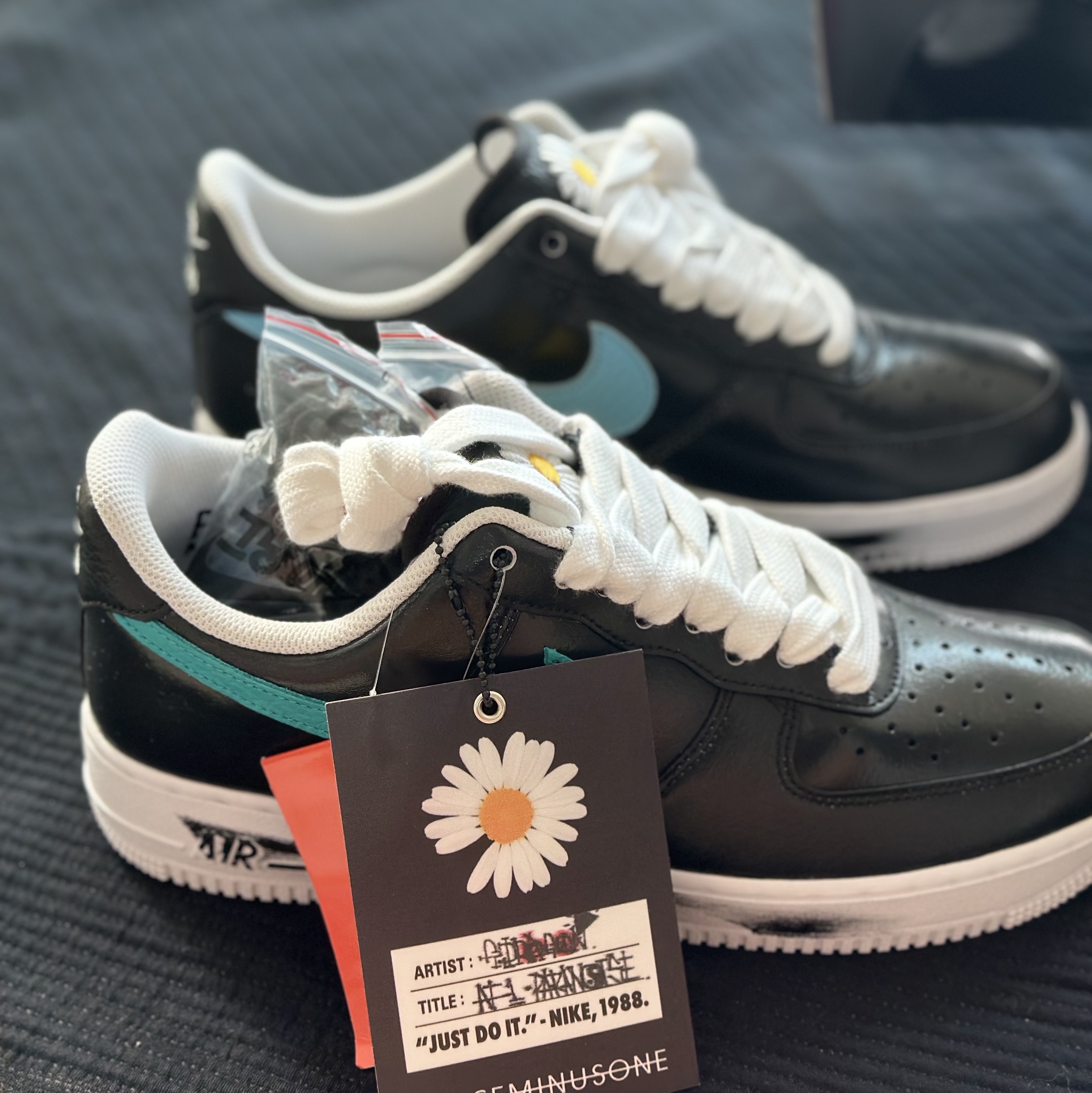 Nike x Peaceminusone Air Force 1 Low Para-Noise 3.0 Black and Multicolor 착용 스타일 - 5