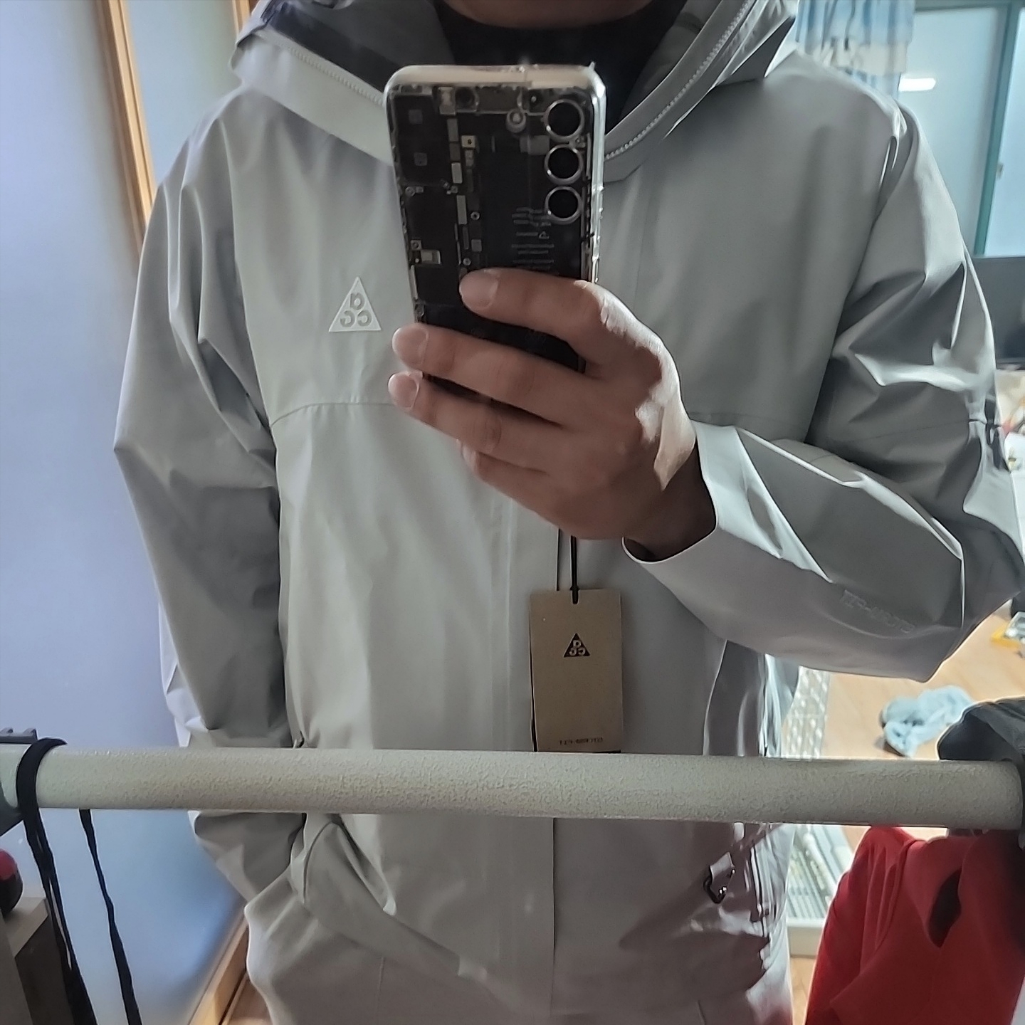 Nike ACG Storm-Fit ADV Cascade Rains Full Zip Jacket Photon Dust - Asia 착용 스타일